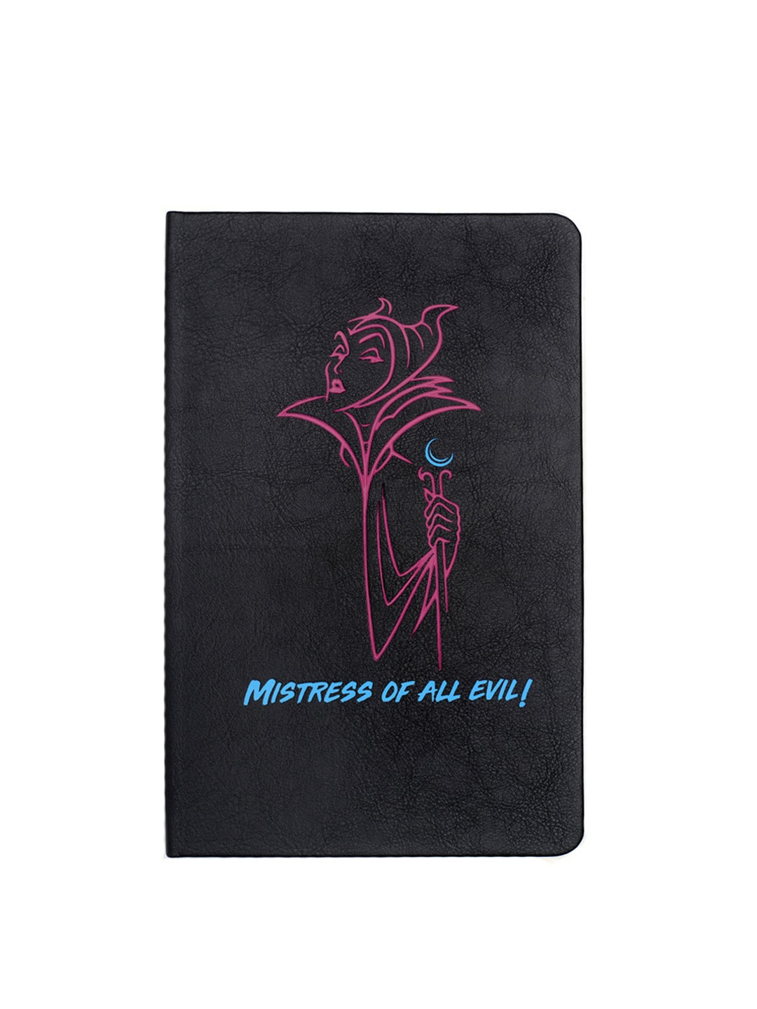 

Doodle Black & Pink Disney Villain Printed Ruled Diary Notebook