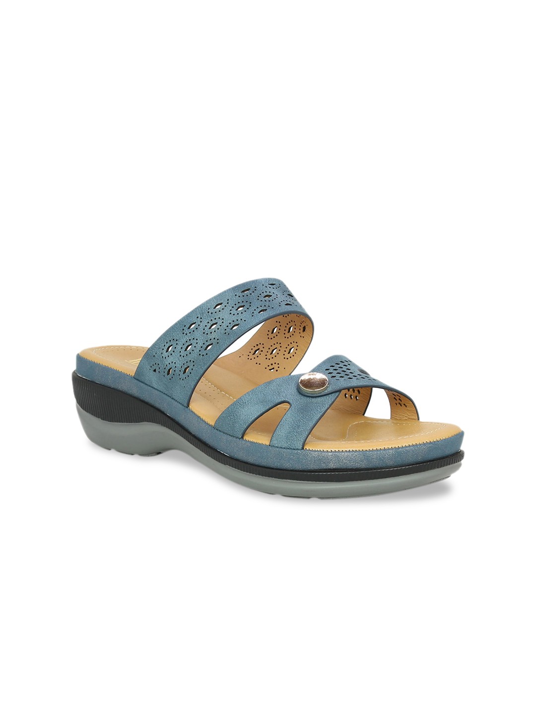 

Inc 5 Women Blue Solid Sandals