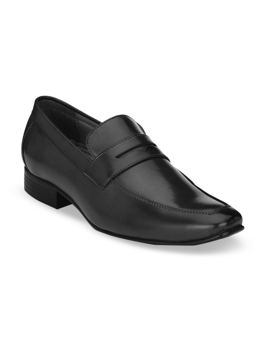 

Ferraiolo Men Black Solid Formal Slip-On Shoes