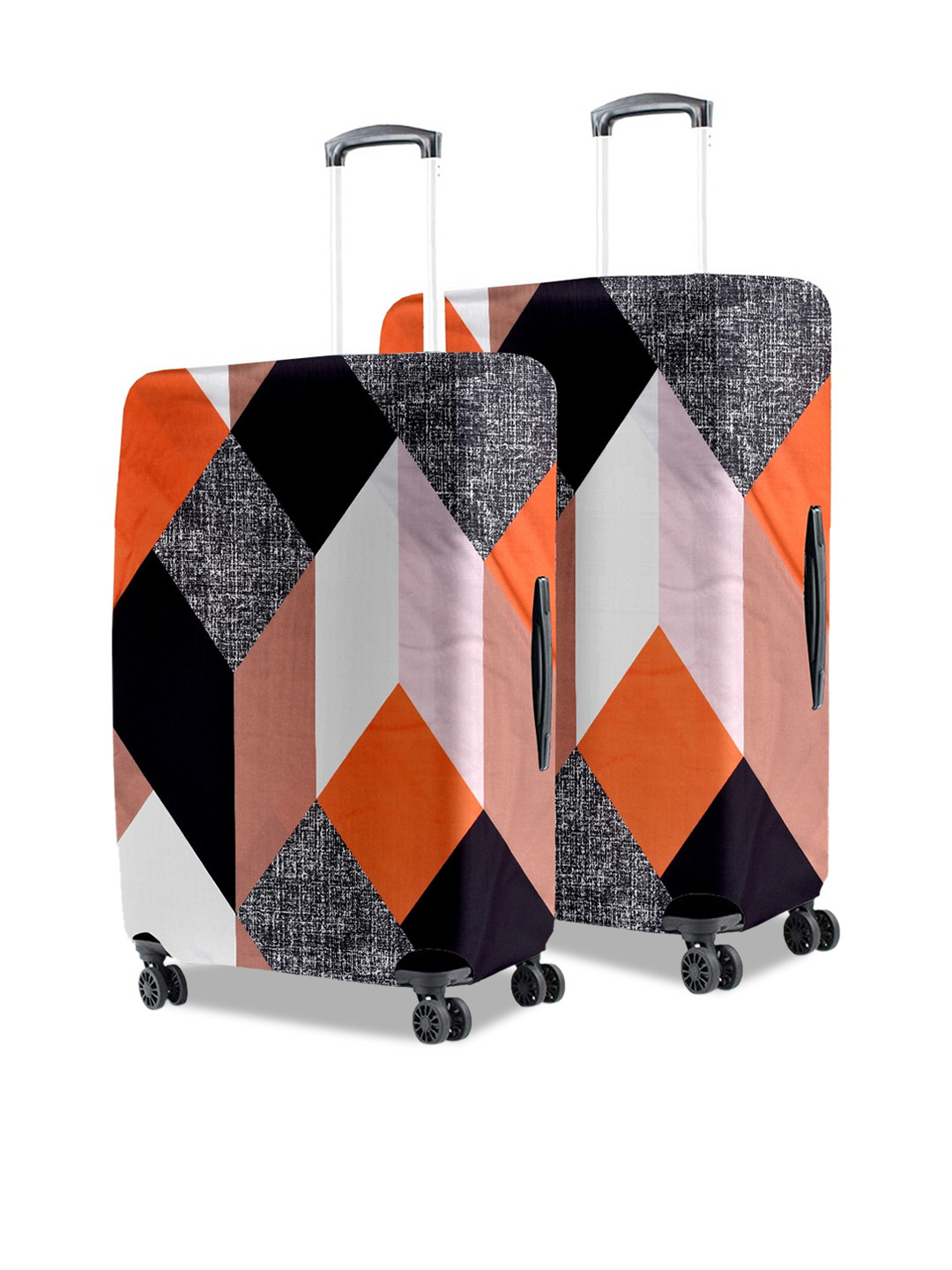 

Cortina Set Of 2 Multicoloured Eco Friendly Polyester Printed Trolley Luggage Covers, Multi