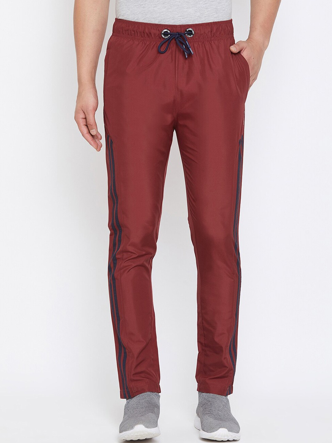 

Spirit Men Maroon Solid Track Pants