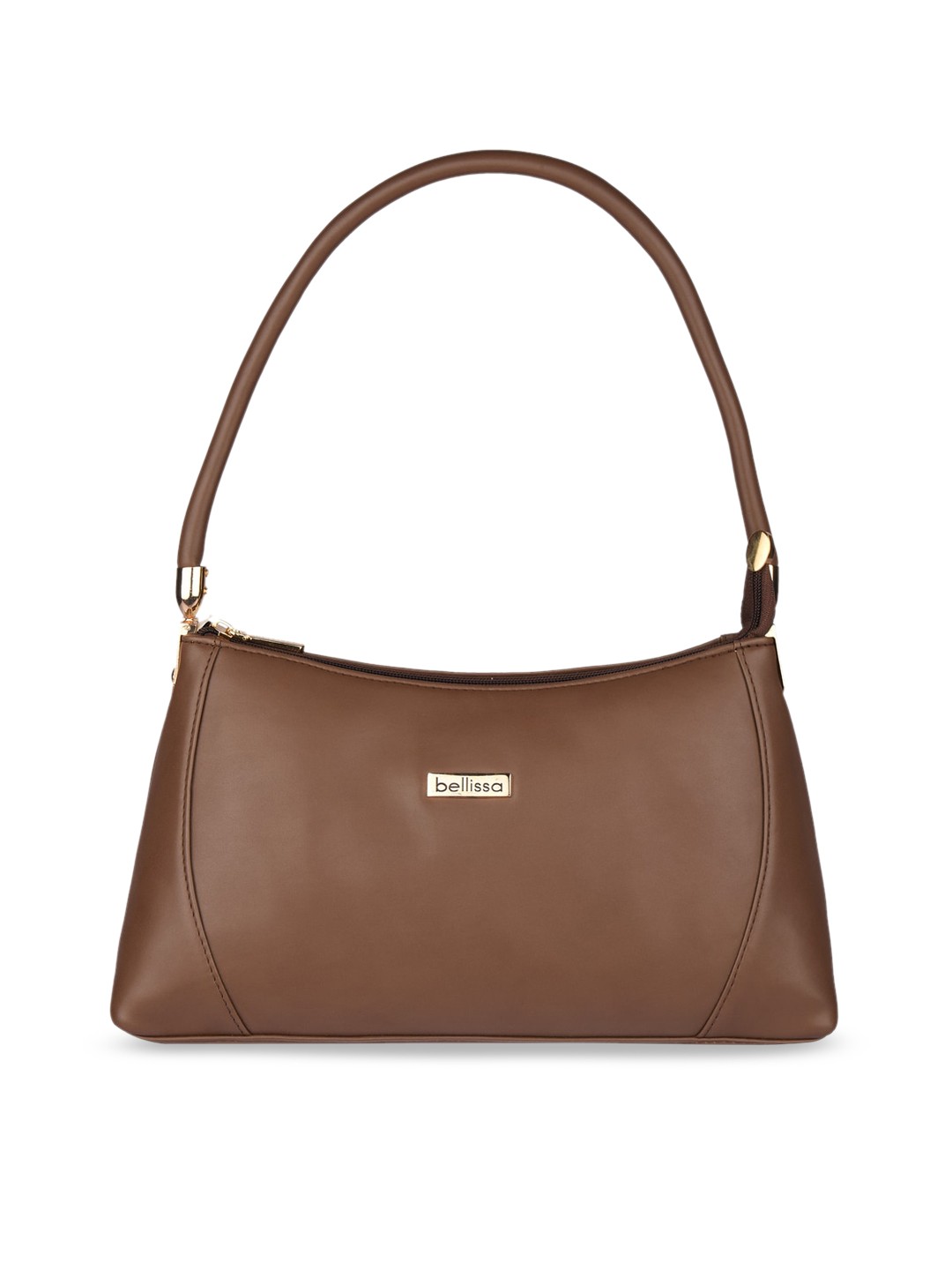 

Bellissa Brown Solid Handheld Bag