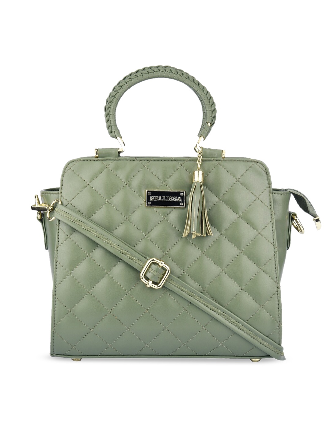 

Bellissa Green Textured Handheld Bag