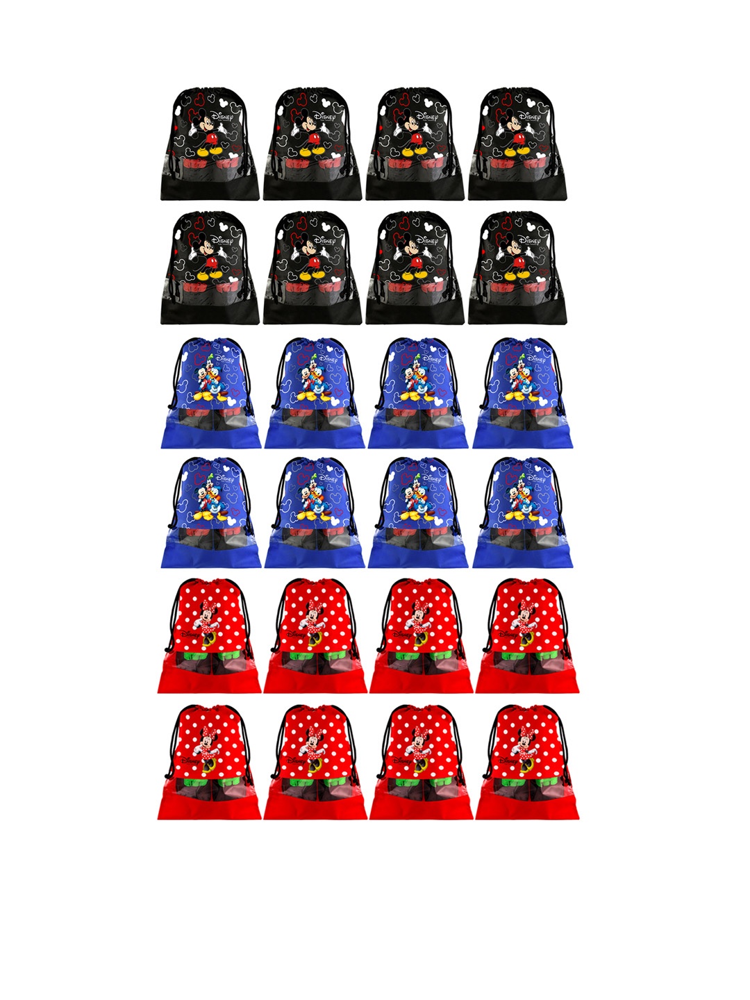 

Kuber Industries Set Of 24 Black, Blue & Red Disney Printed Shoe Organisers