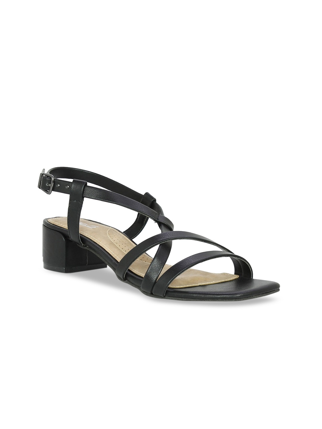 

Inc 5 Women Black Solid Sandals