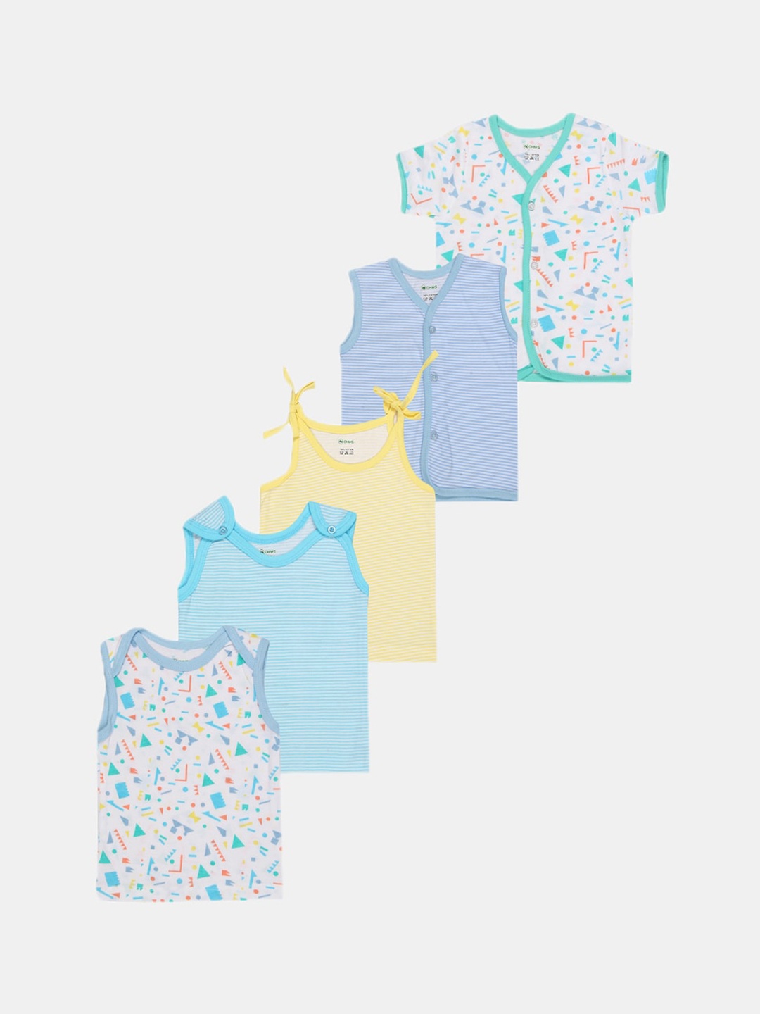 

OHMS Infant Kids Pack Of 5 Assorted Jhablas