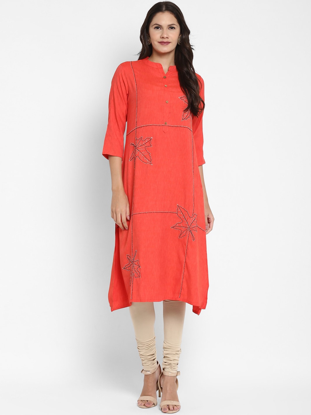 

Vbuyz Women Coral Kurta