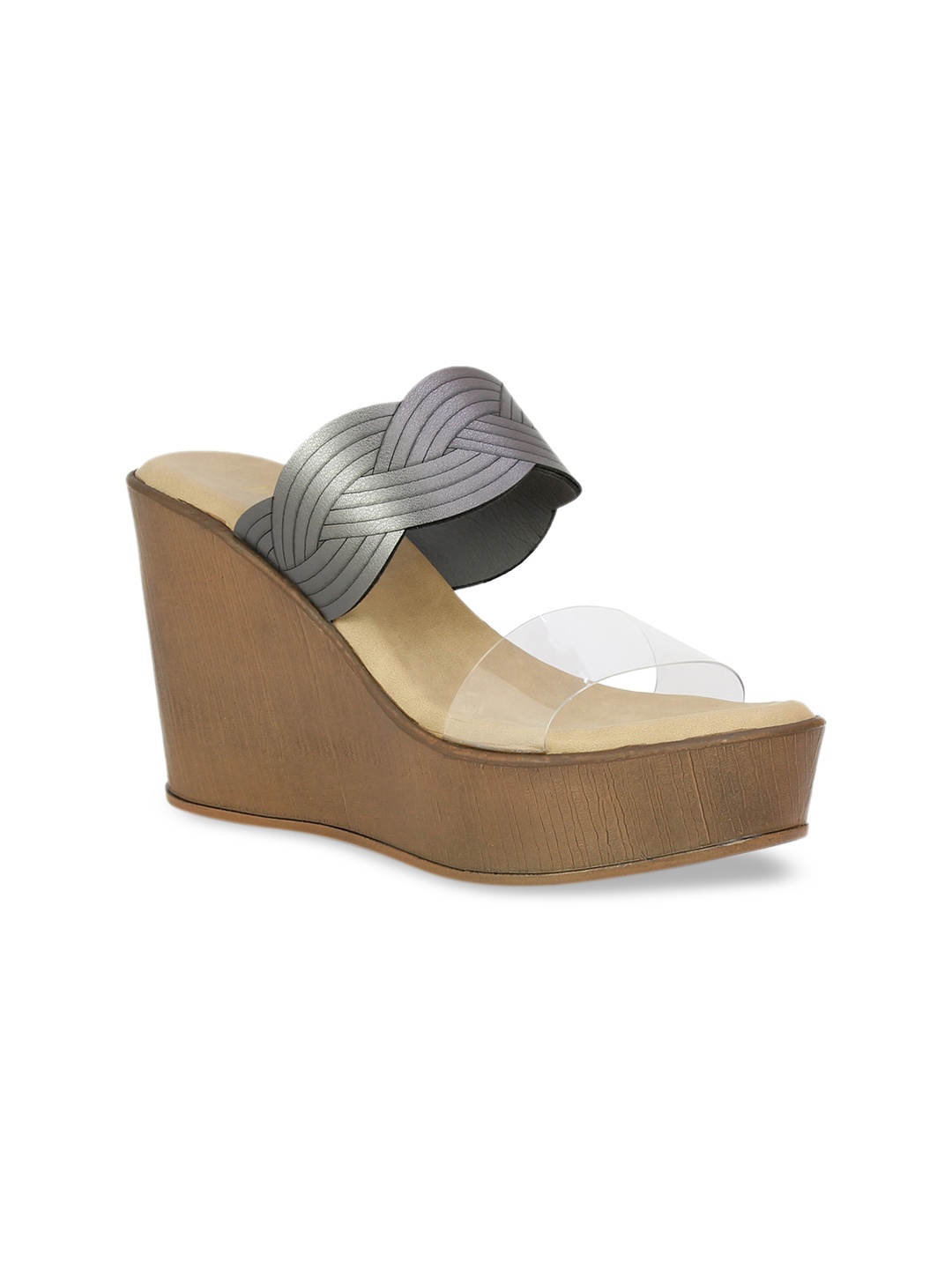 

Inc 5 Women Grey Solid Sandals