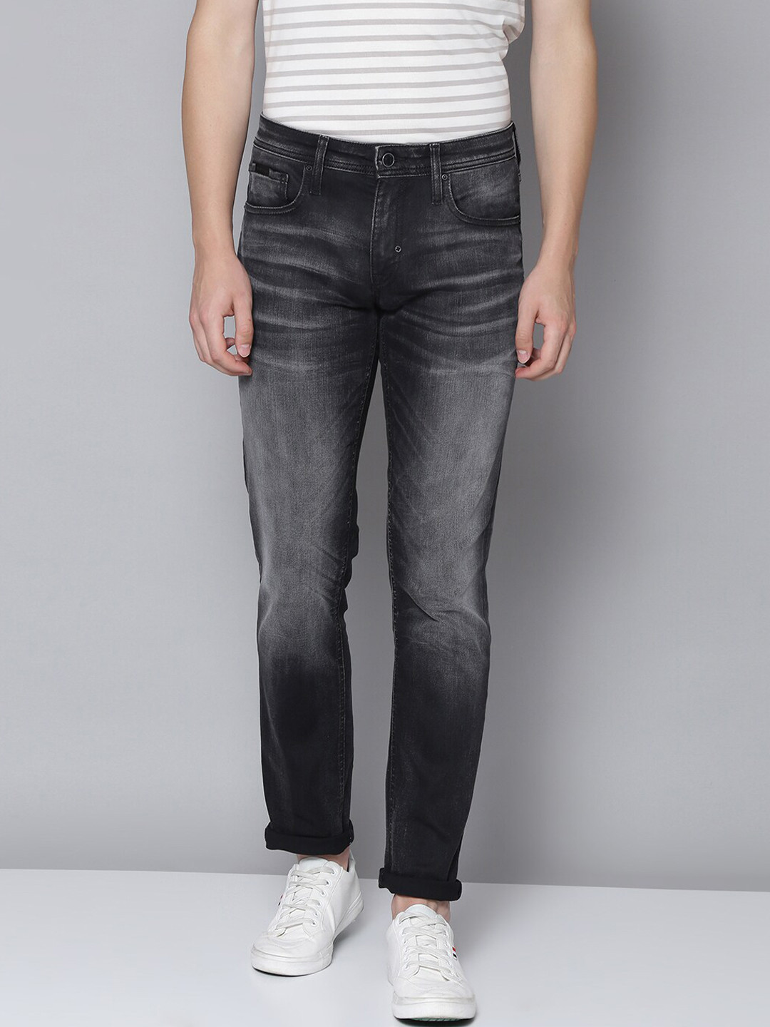 

Antony Morato Men Black Slim Fit Mid-Rise Stretchable Jeans