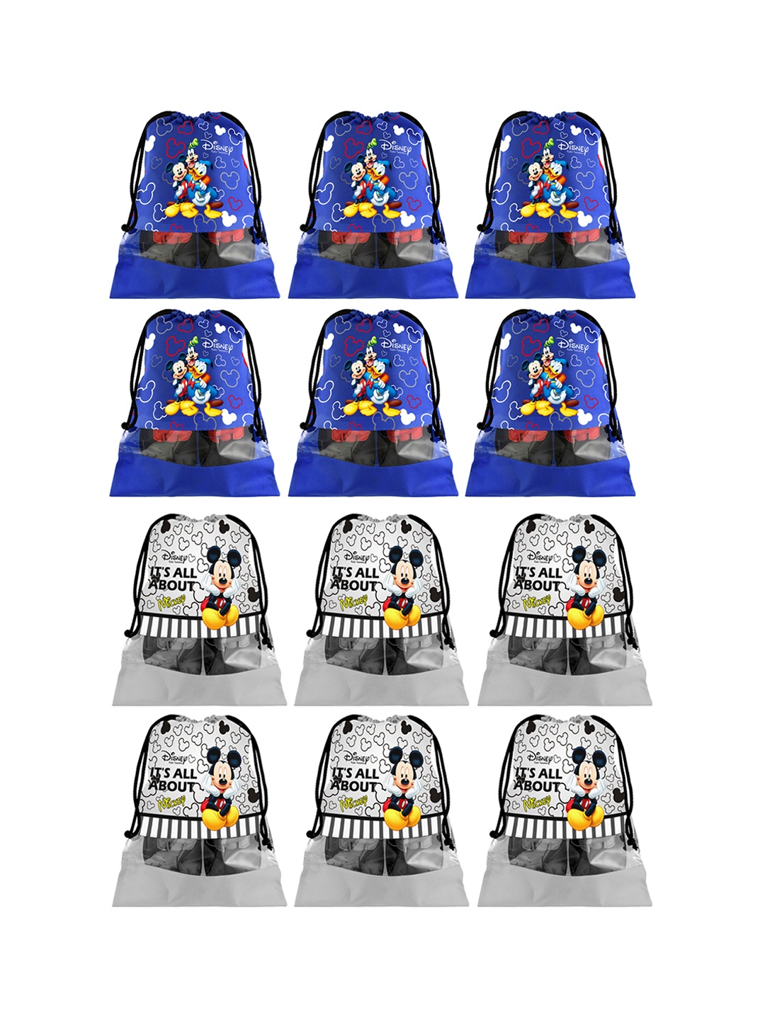 

Kuber Industries Set Of 12 Disney Printed Dust-proof Shoe Organizers, Blue