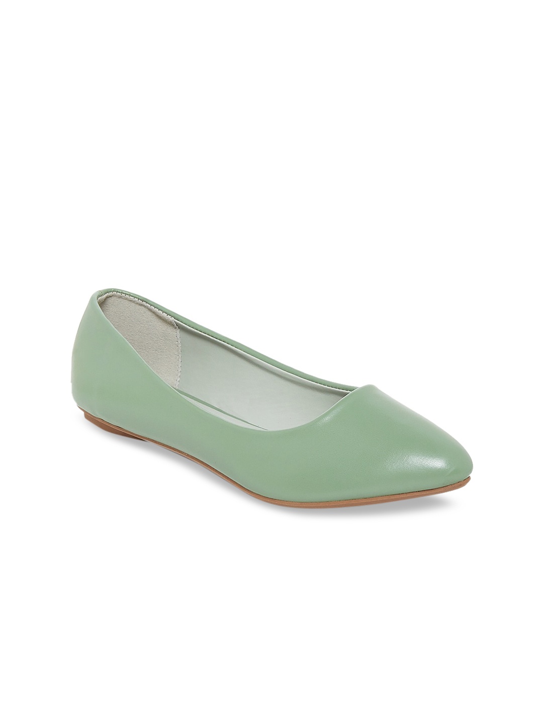 

Forever Glam by Pantaloons Women Green Solid Ballerinas