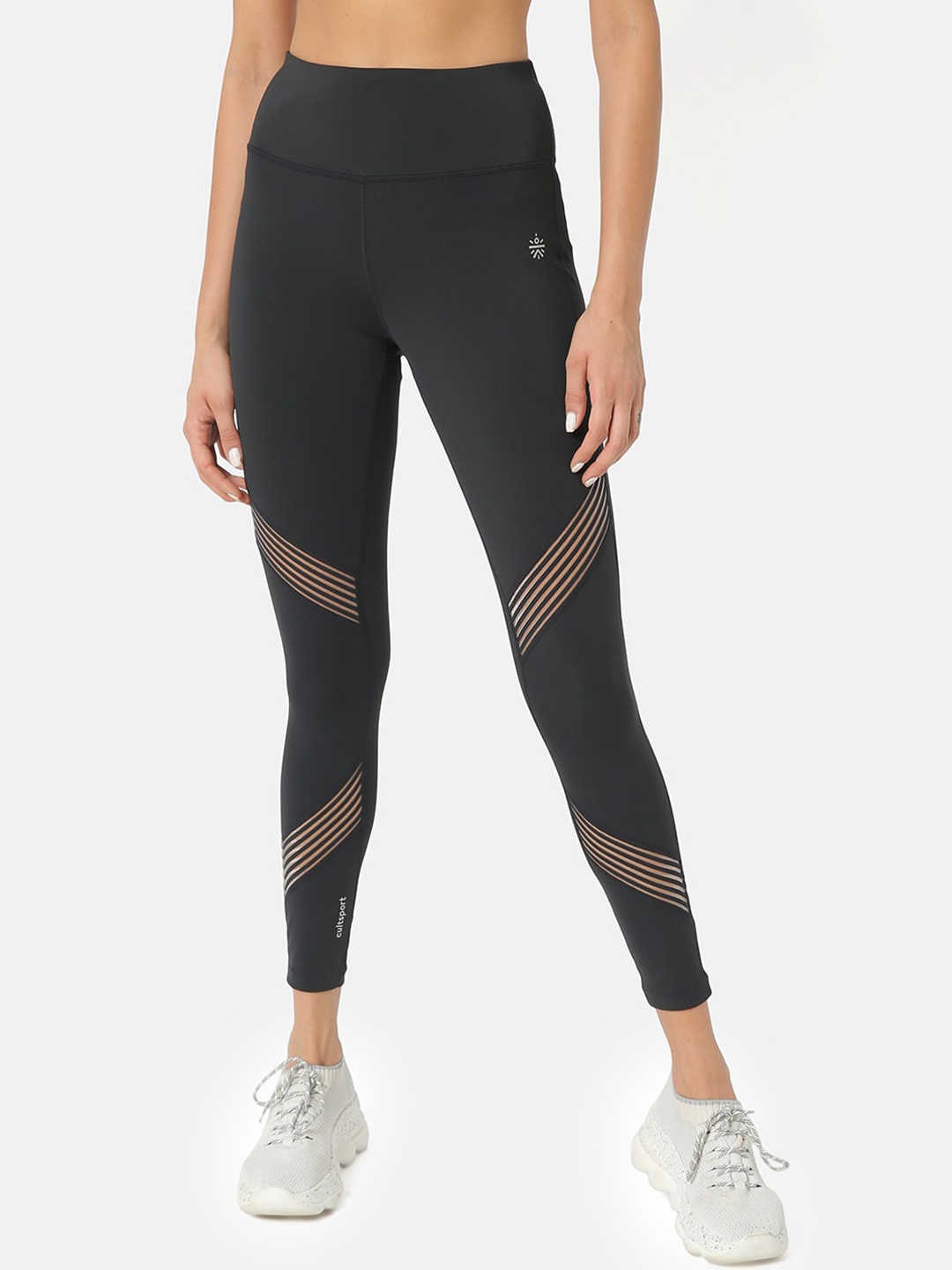 

Cultsport Women Black Solid Training Tights