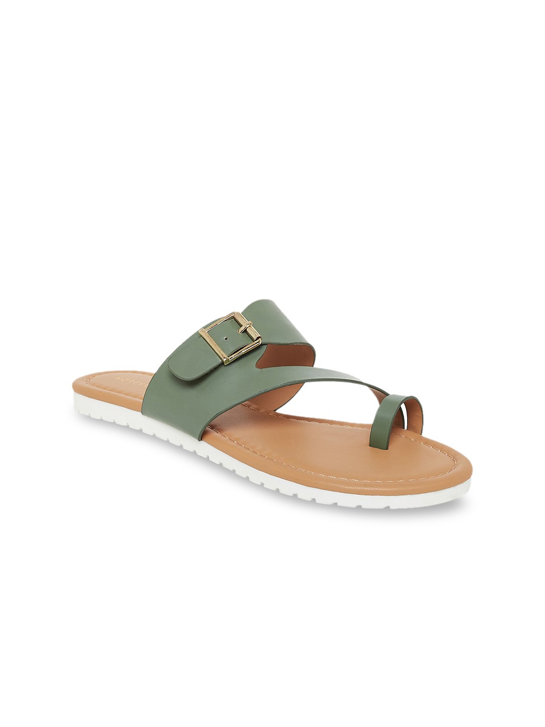 

Forever Glam by Pantaloons Women Green Solid One Toe Flats