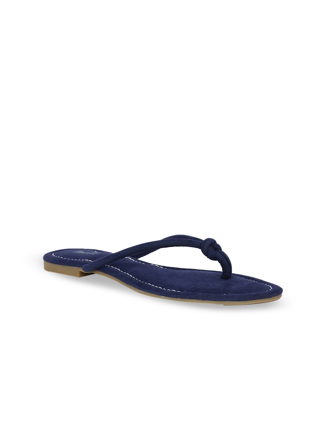 

Inc 5 Women Navy Blue Solid Open Toe Flats