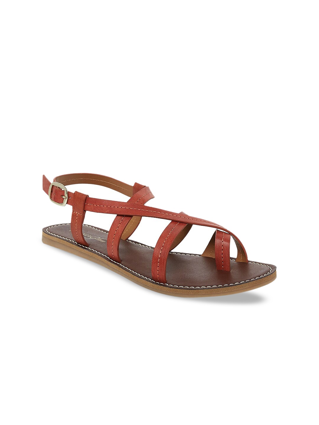 

Forever Glam by Pantaloons Women Brown Solid One Toe Flats