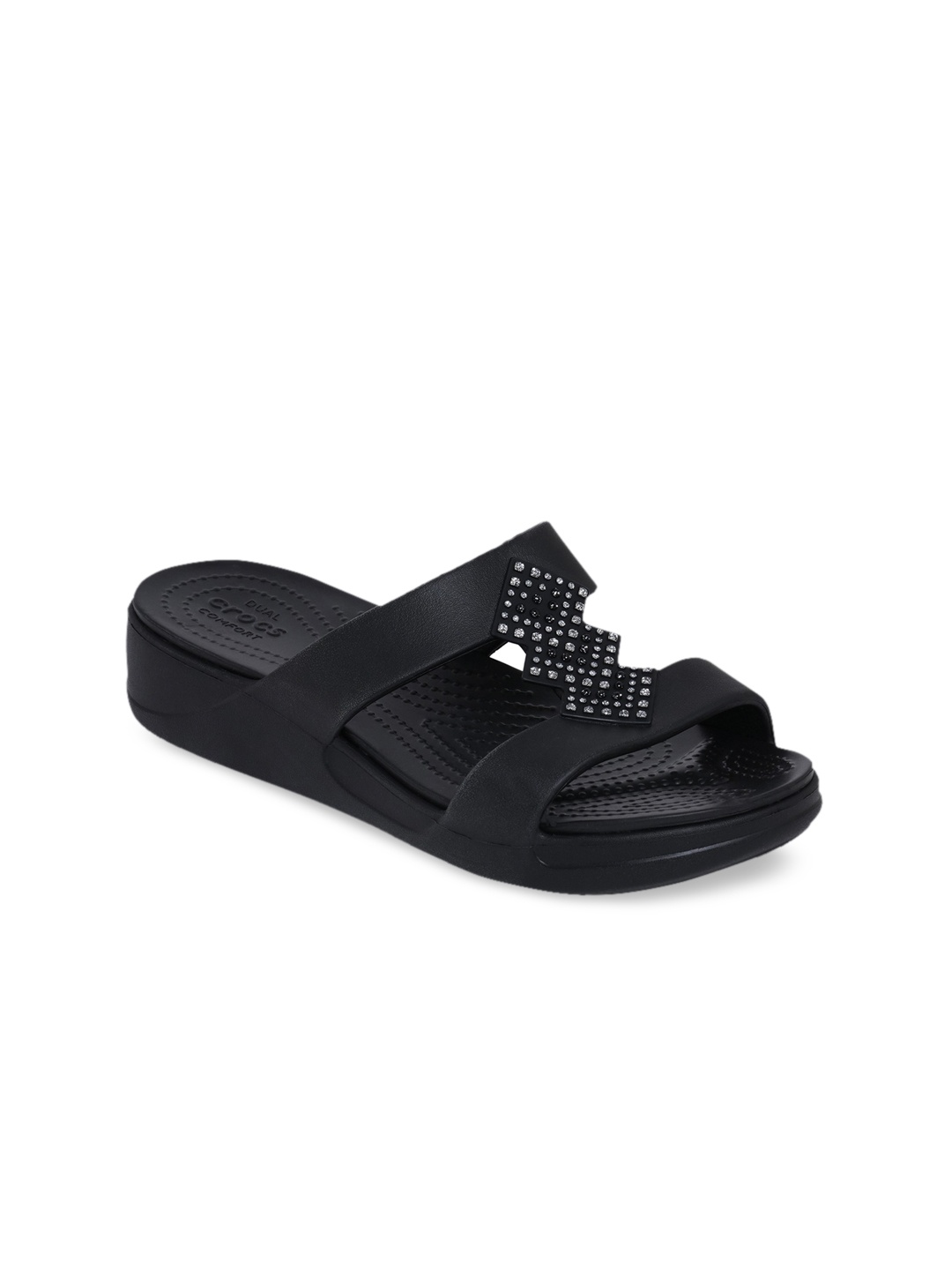 

Crocs Monterey Women Black Embellished Sandals