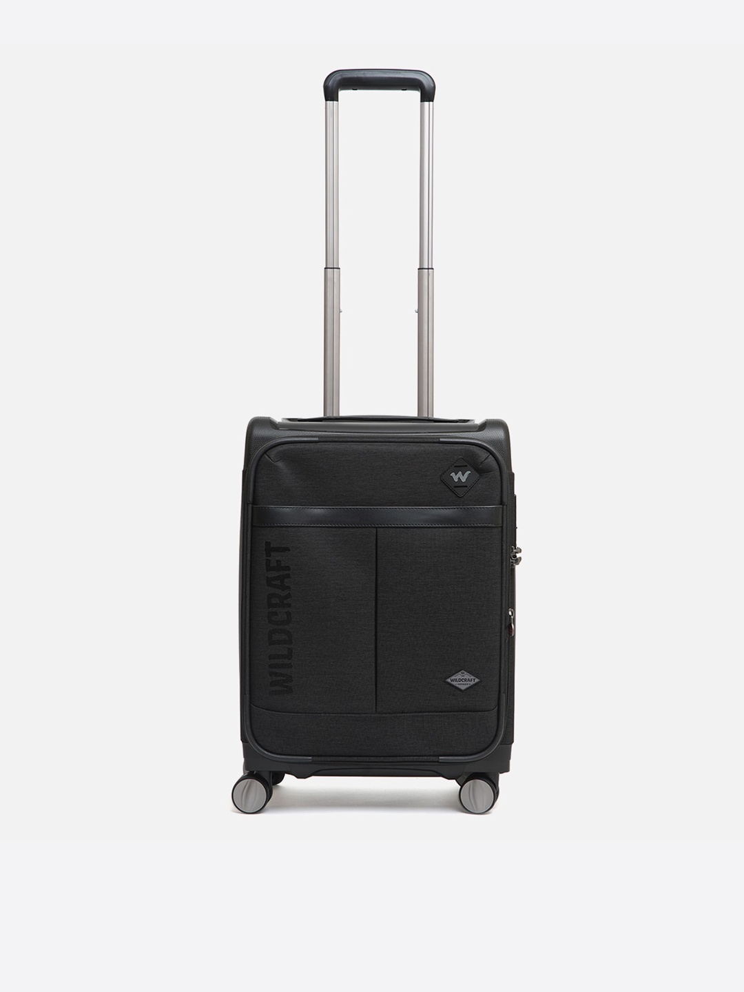 

Wildcraft Capella Solid Soft-Sided Large Trolley Suitcase, Black