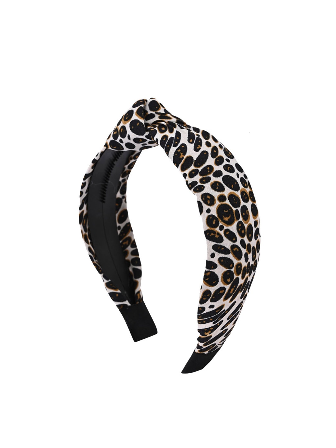BuckleUp White & Black Printed Hairband