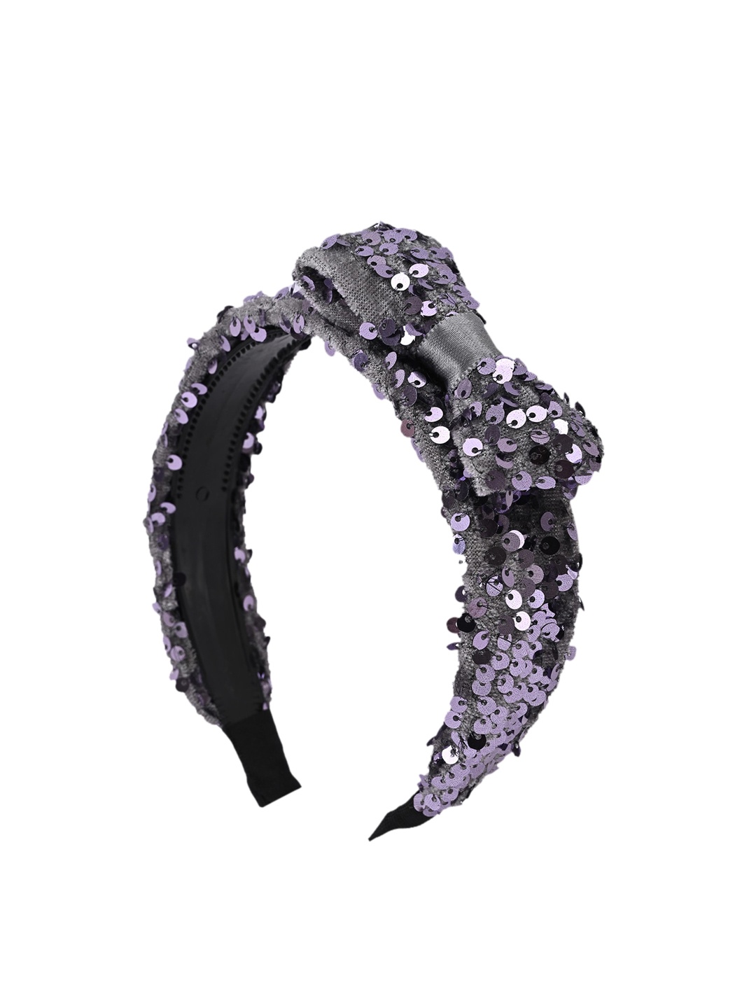 BuckleUp Women Grey Embellished Hairband