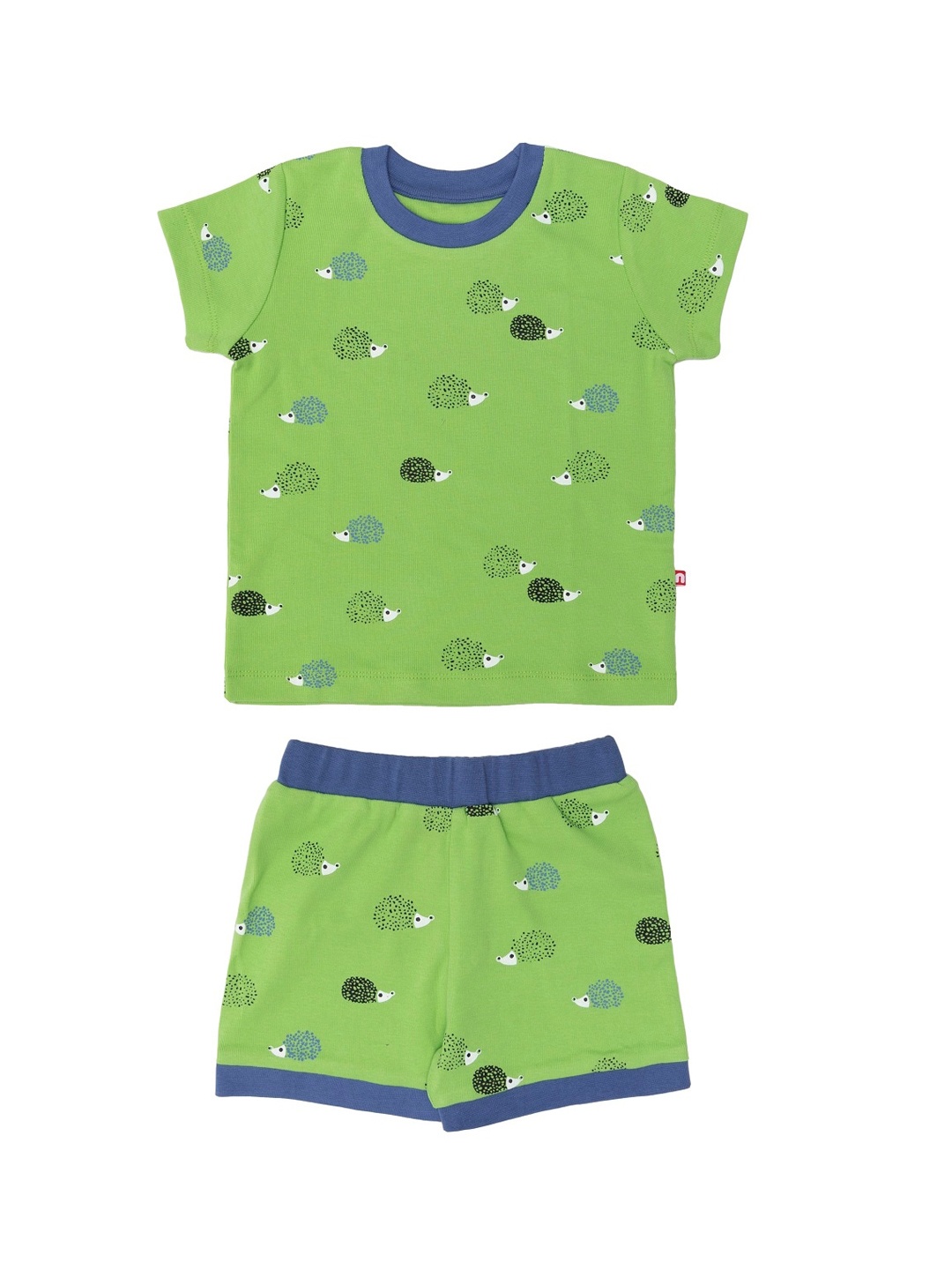 

Nino Bambino Boys Green & Blue Printed T-shirt with Shorts