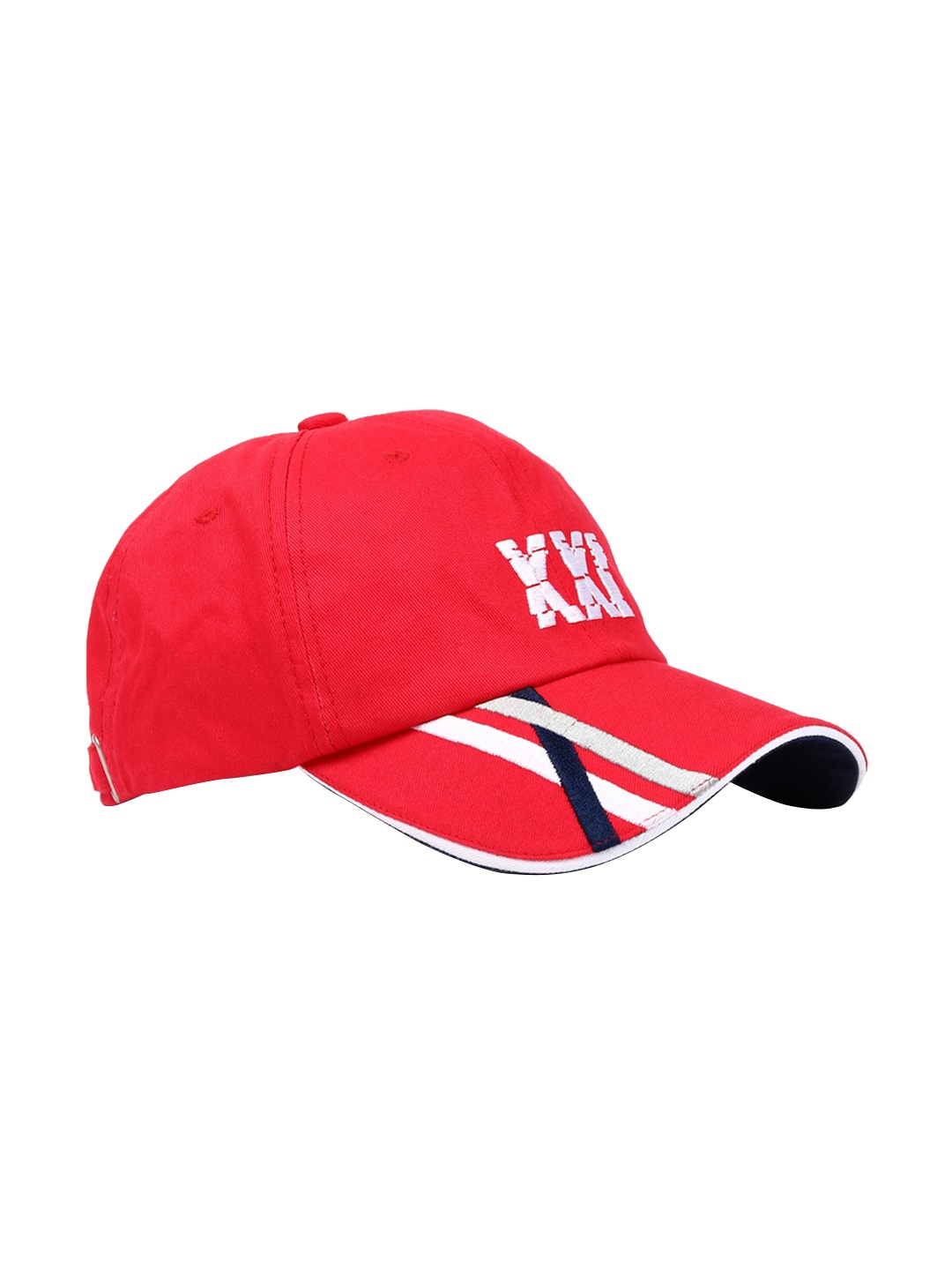 

FOREVER 21 Men Red Embroidered Baseball Cap