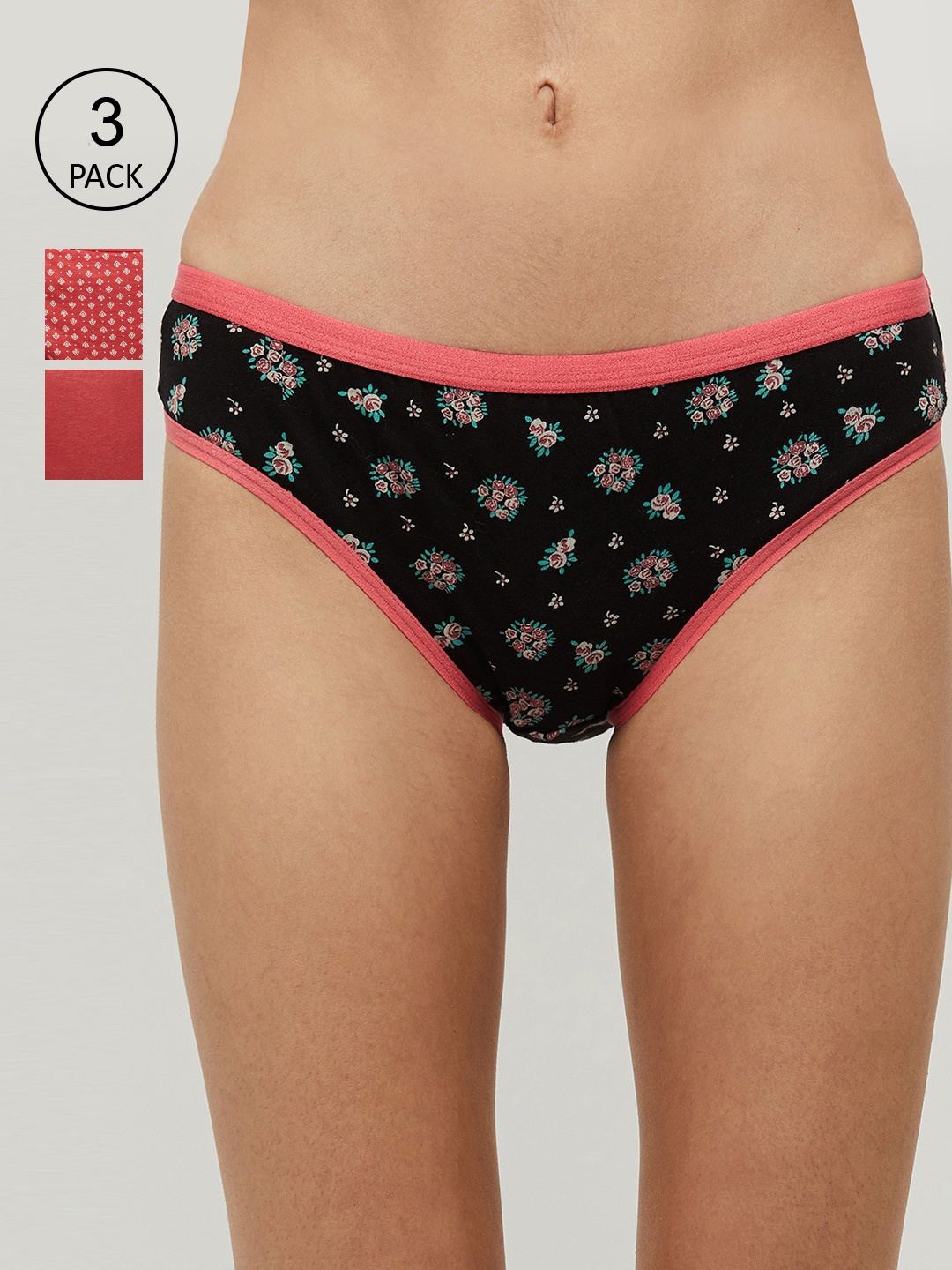 

max Women Pack of 3 Assorted Basic Briefs NOOSSU21LH16
