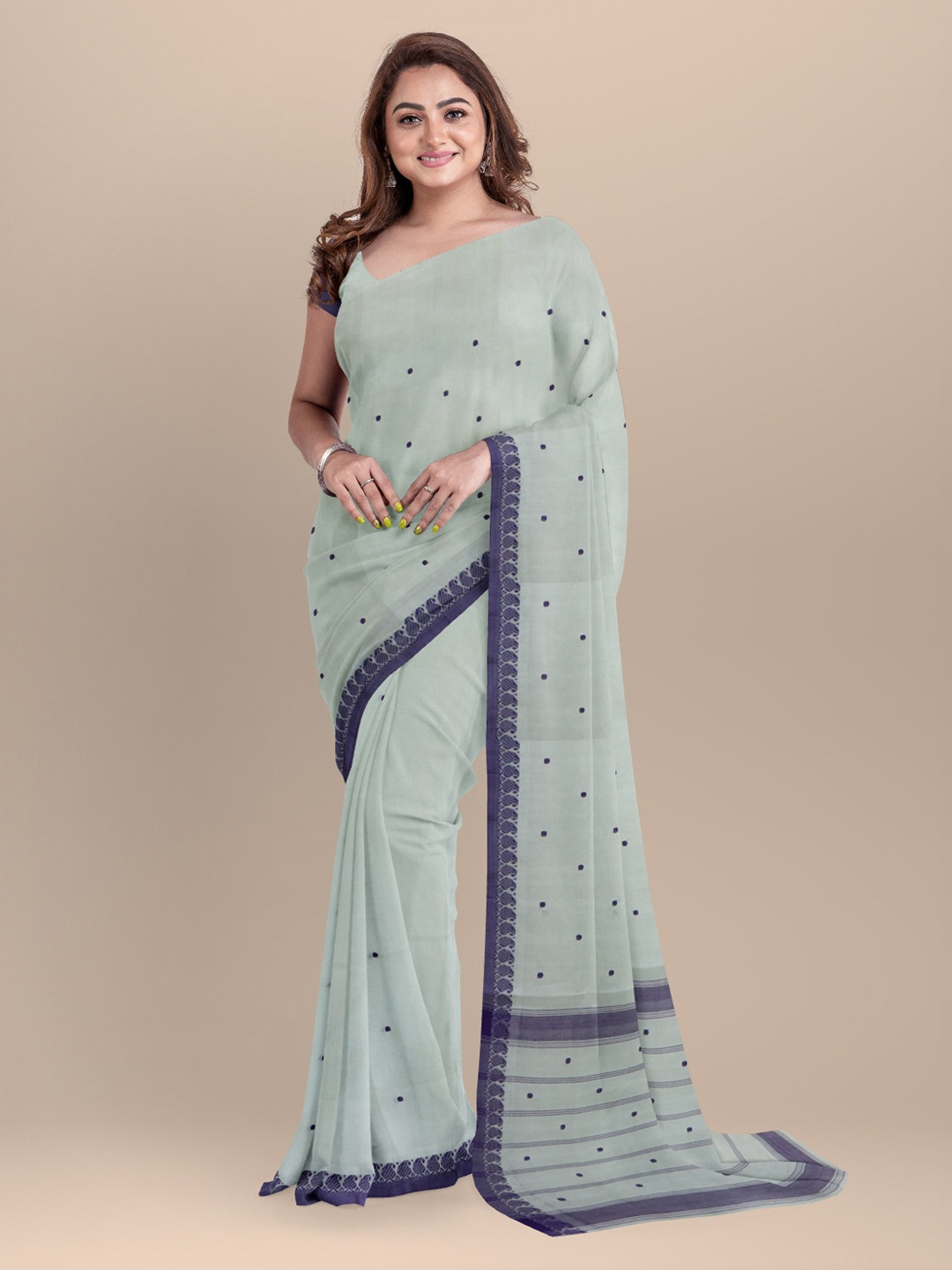 

APCO Green Woven Design Pure Cotton Saree