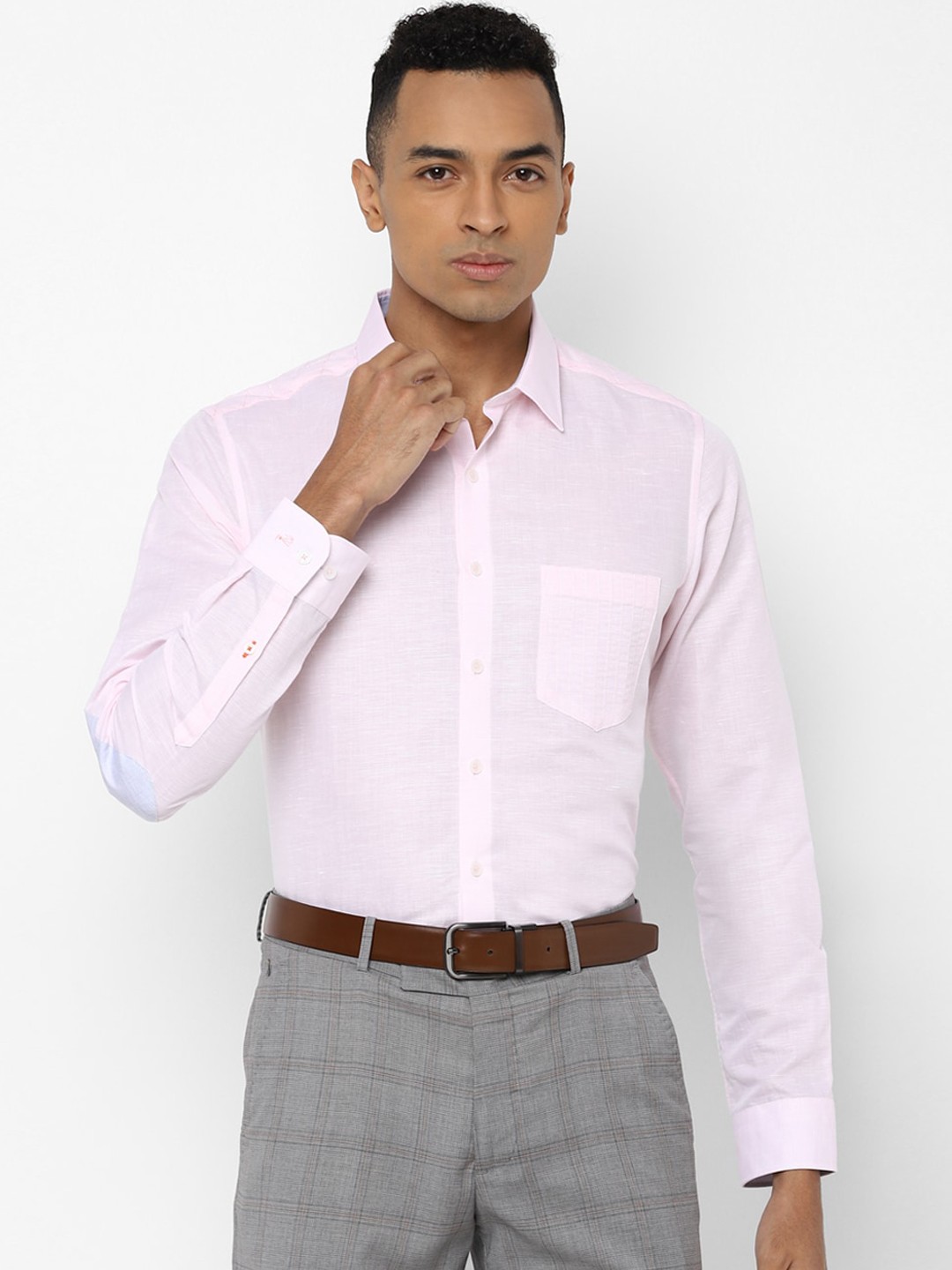 

SIMON CARTER LONDON Men Pink Slim Fit Solid Formal Shirt