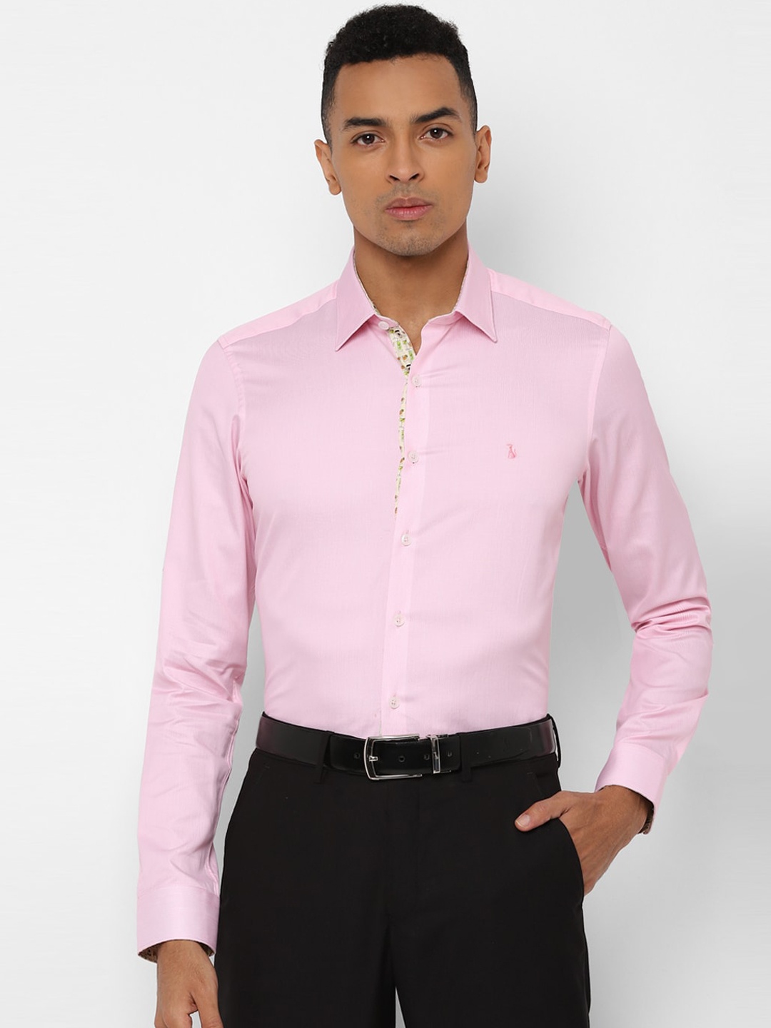 

SIMON CARTER LONDON Men Pink Slim Fit Solid Formal Shirt