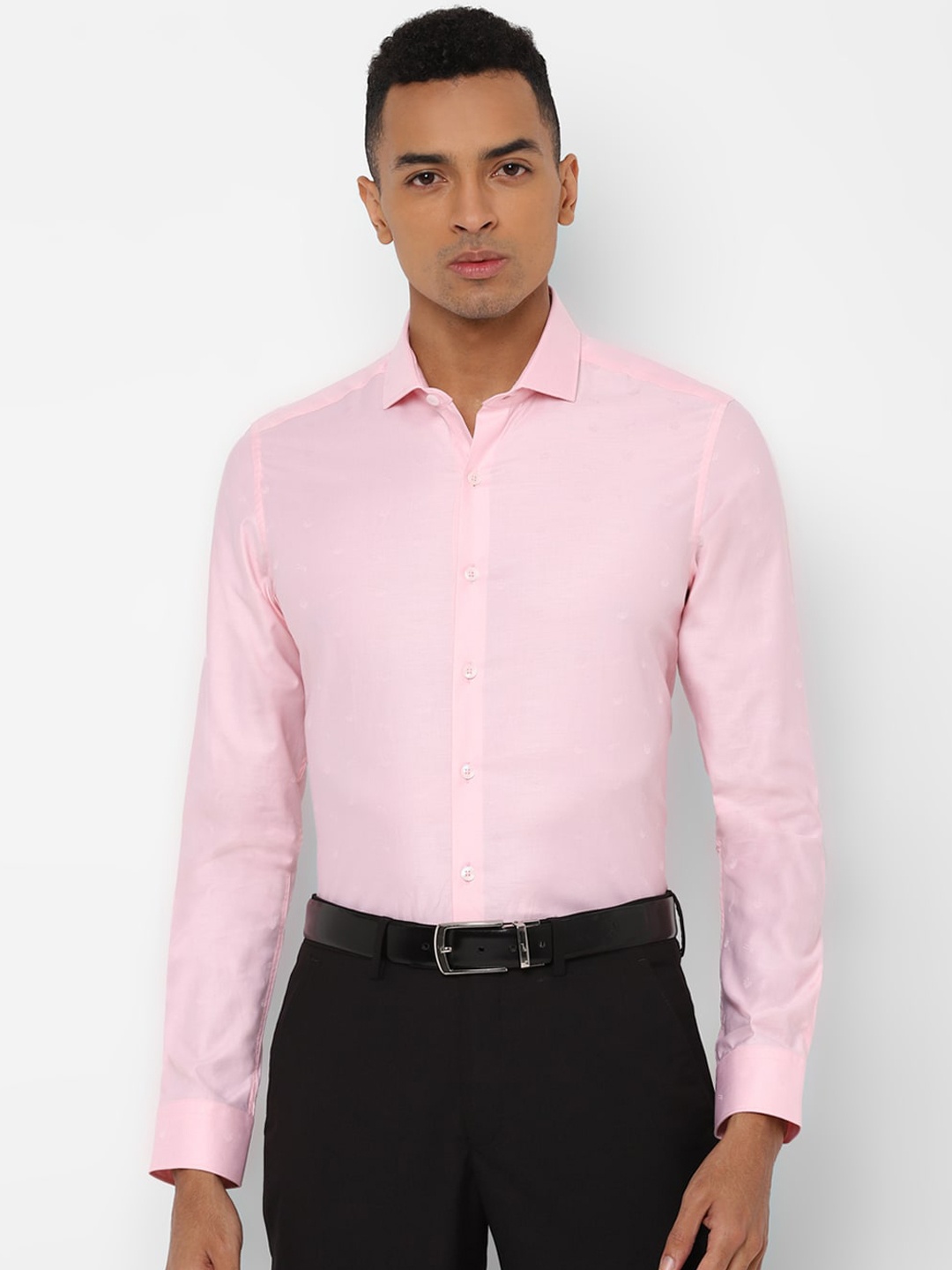 

SIMON CARTER LONDON Men Pink Slim Fit Solid Formal Shirt