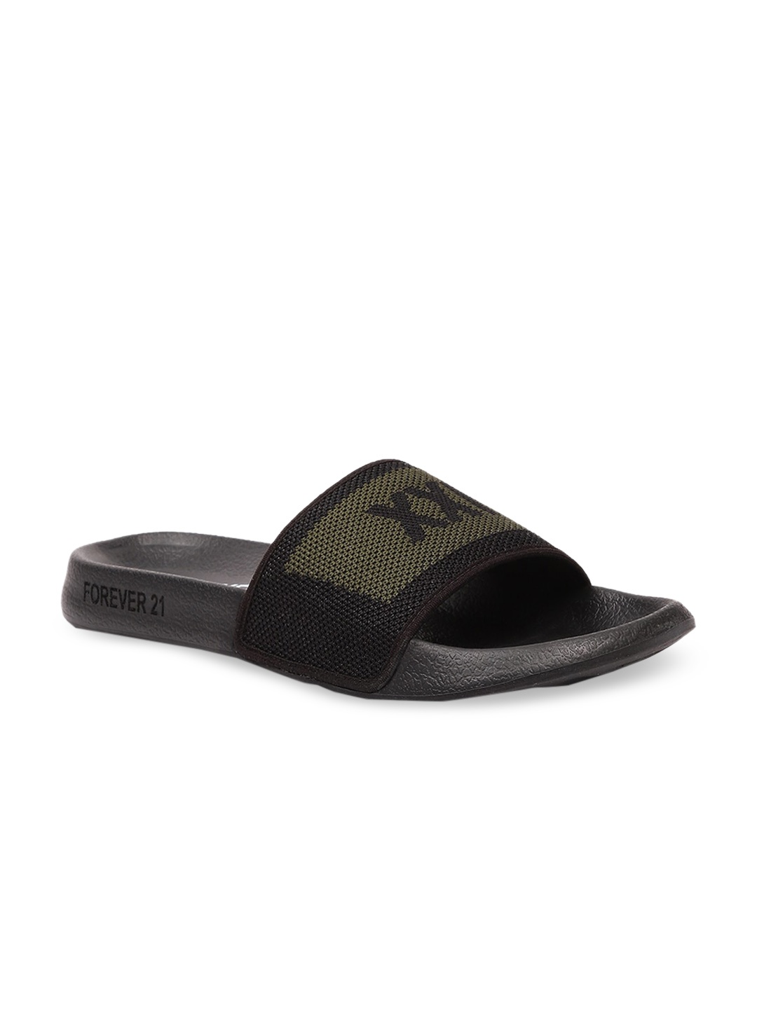 

FOREVER 21 Men Green Printed Open Toe Flats