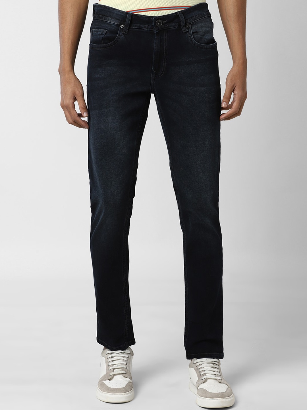 

Peter England Casuals Men Blue Slim Fit Mid-Rise Clean Look Jeans