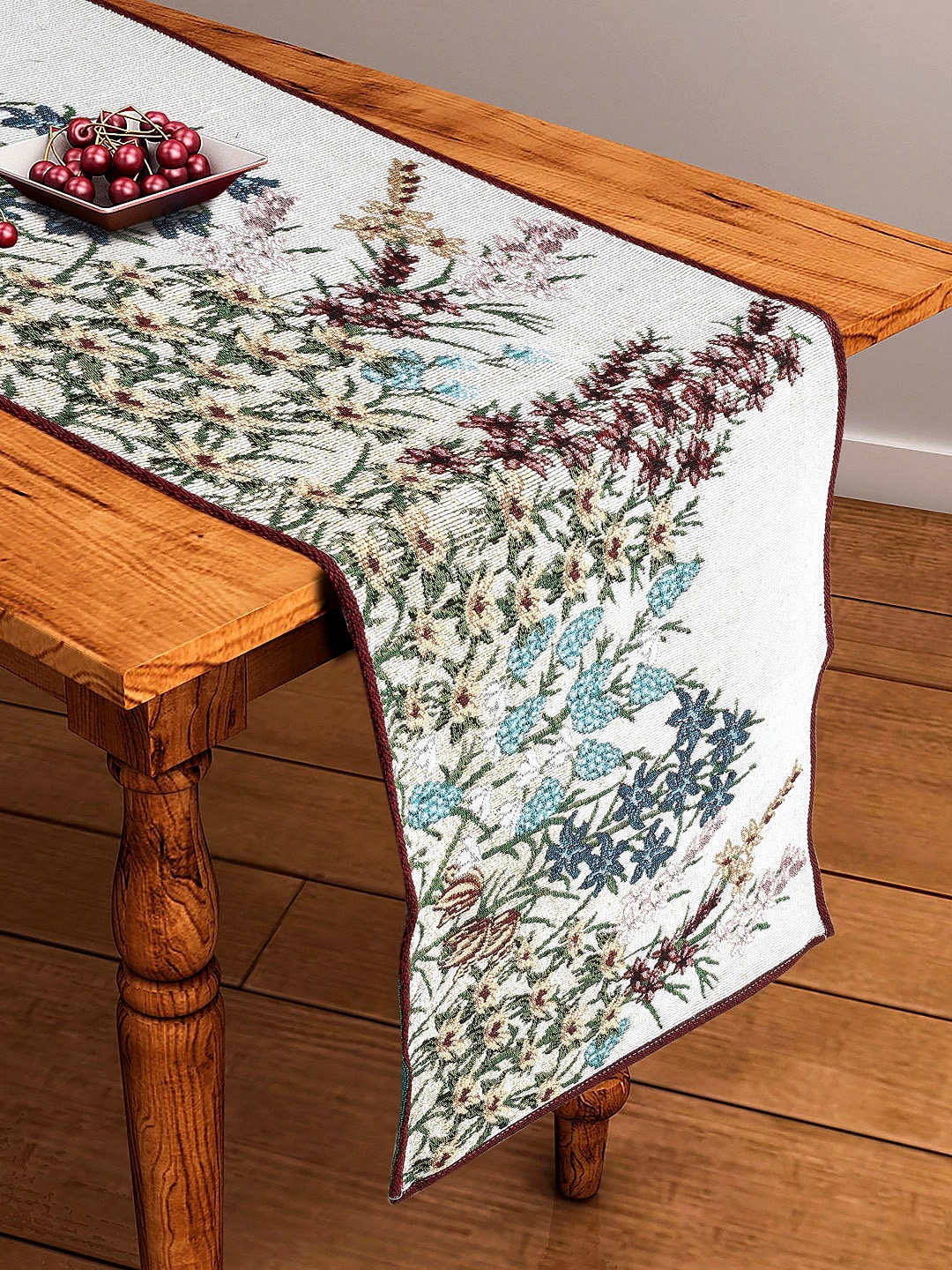 BELLA TRUE Multicoloured Floral Printed Table Runner, Multi
