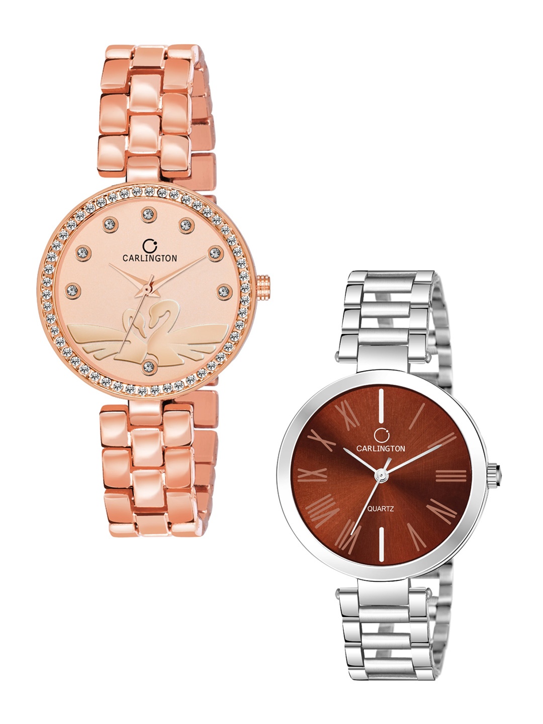 

CARLINGTON Unisex Rose Gold Analogue Watch