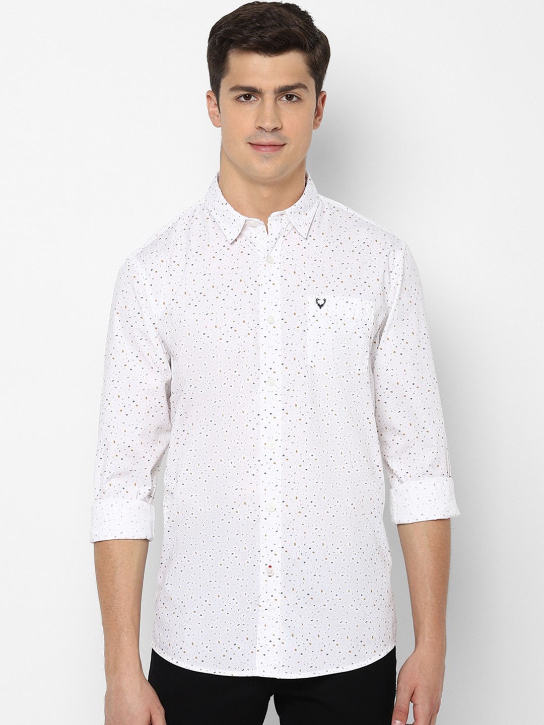 

Allen Solly Sport Men White Regular Fit Printed Casual Shirt