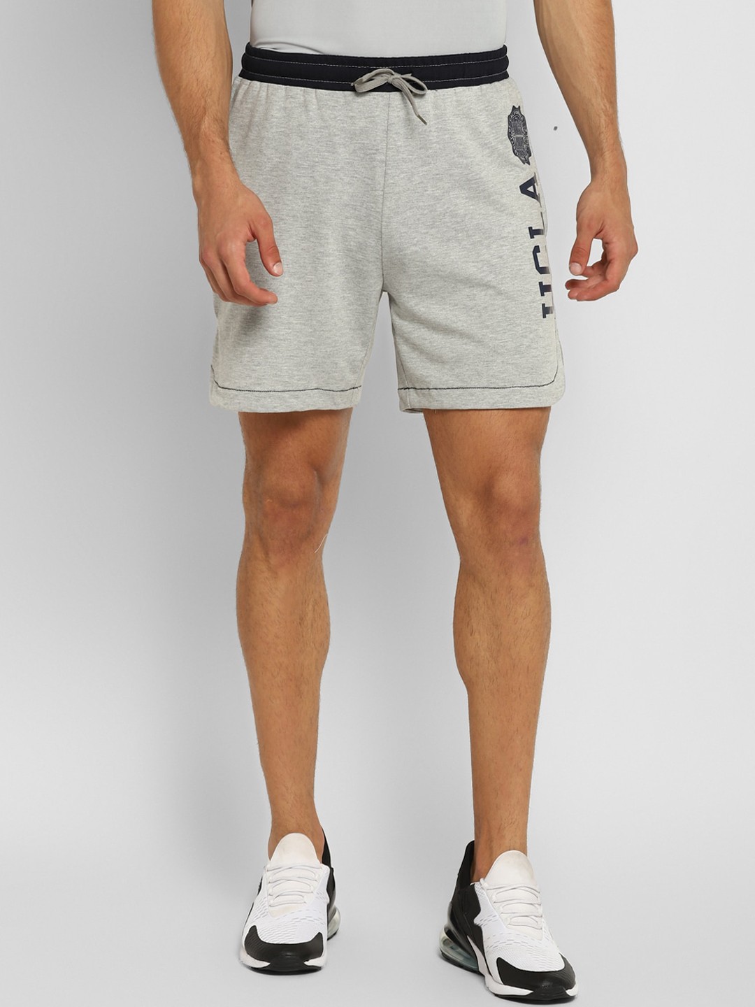 

UCLA Men Grey Printed Regular Fit Sports Shorts