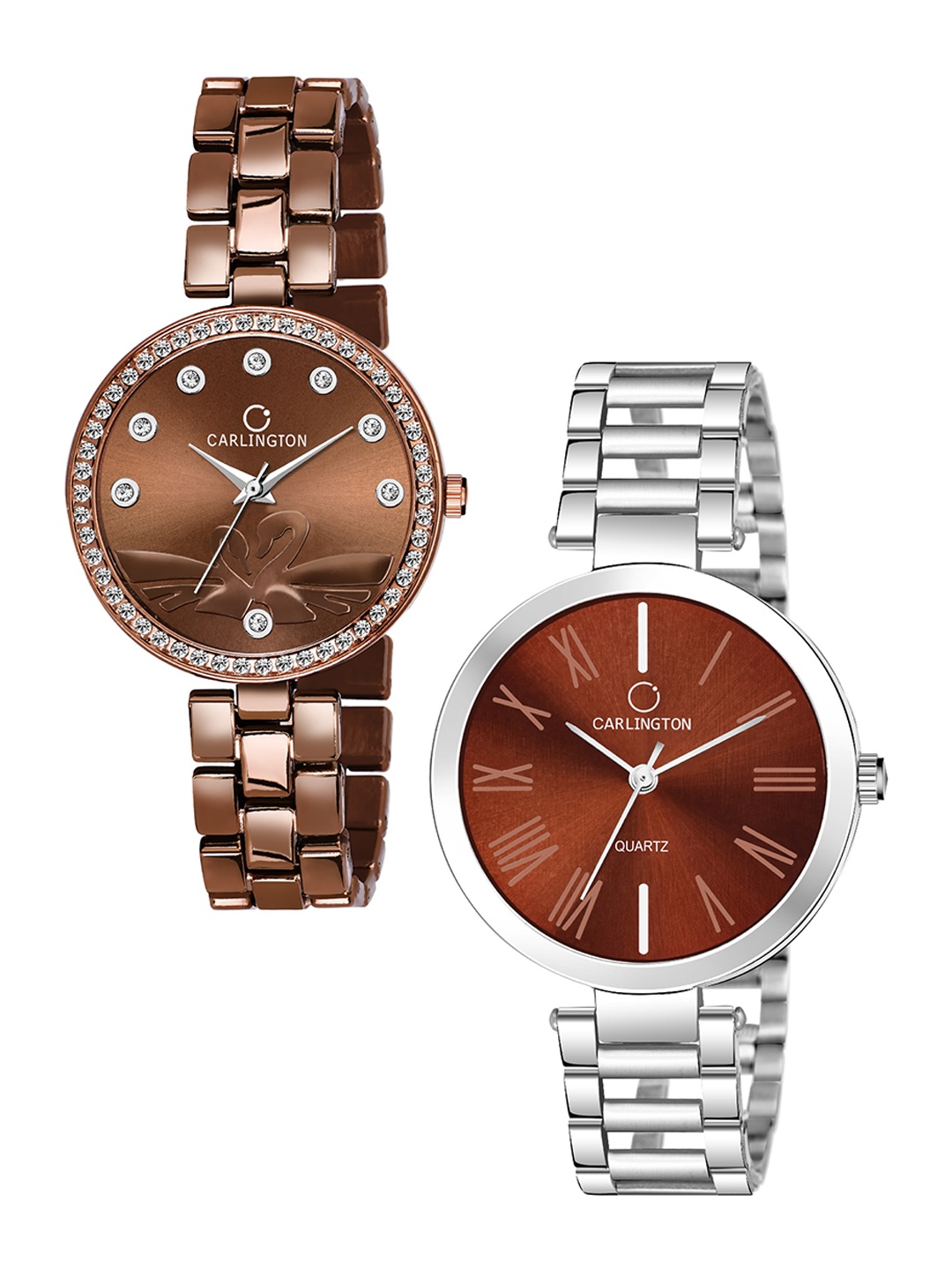

CARLINGTON Unisex Brown Analogue Watch