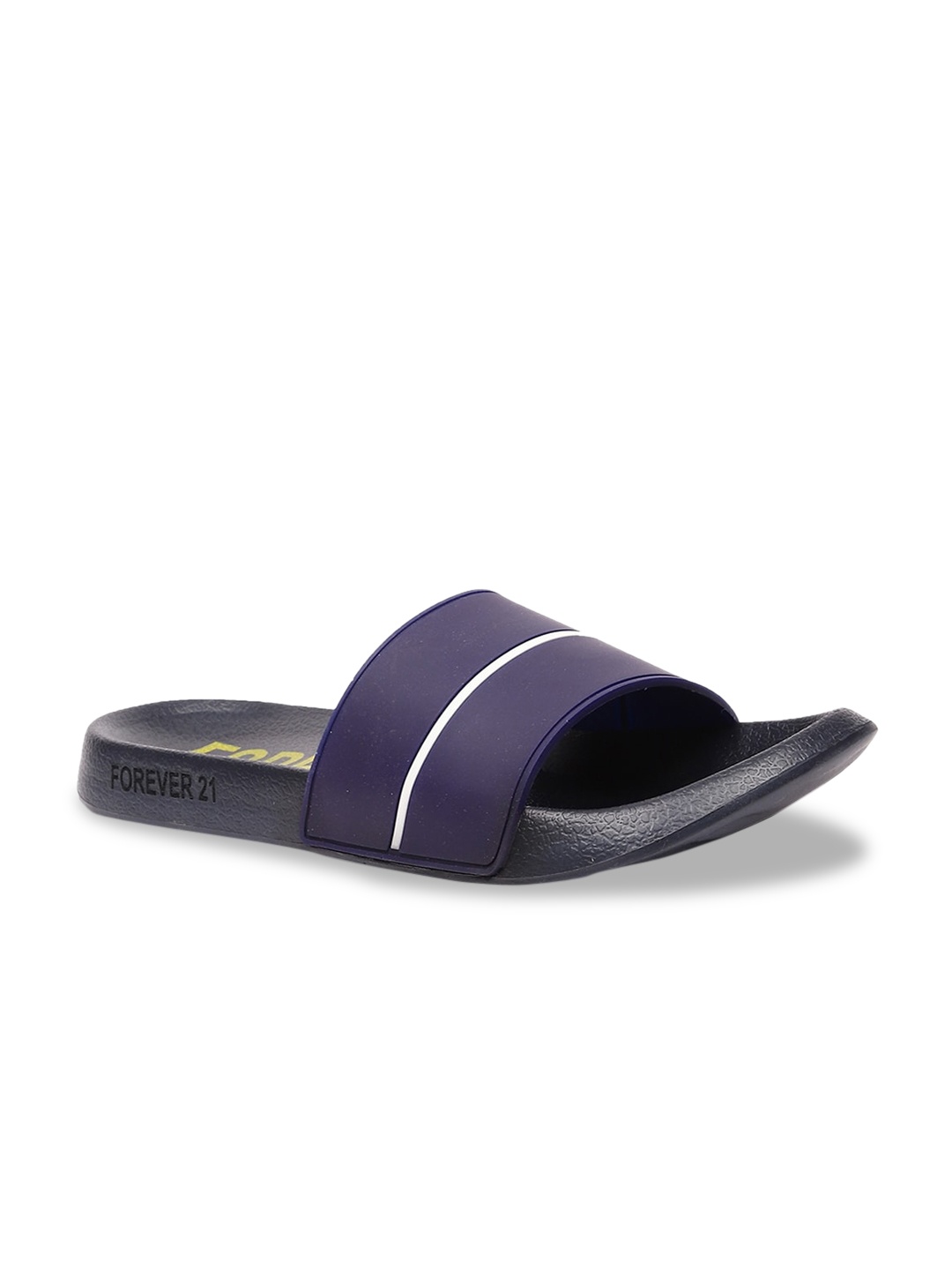 

FOREVER 21 Men Blue Striped Open Toe Flats