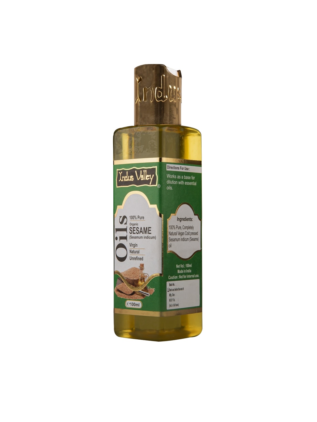

Indus Valley Sesame Carrier Oil 100 ml, Green