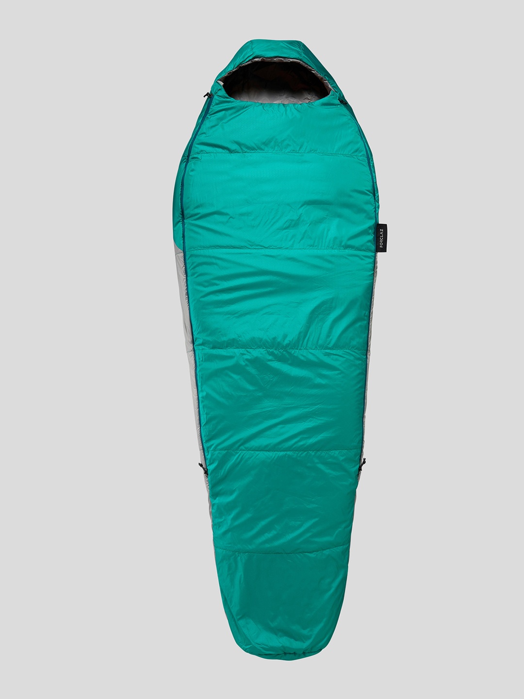 

FORCLAZ By Decathlon Unisex Sea Green & Grey Solid Trek 500 10C Mummy Sleeping Bag
