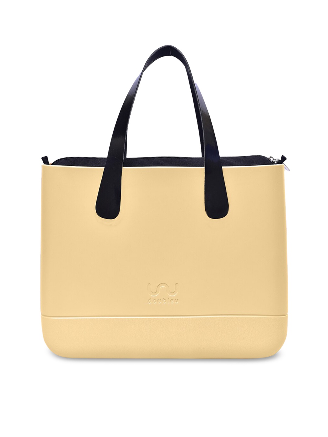 

Doubleu Beige Solid Handheld Bag