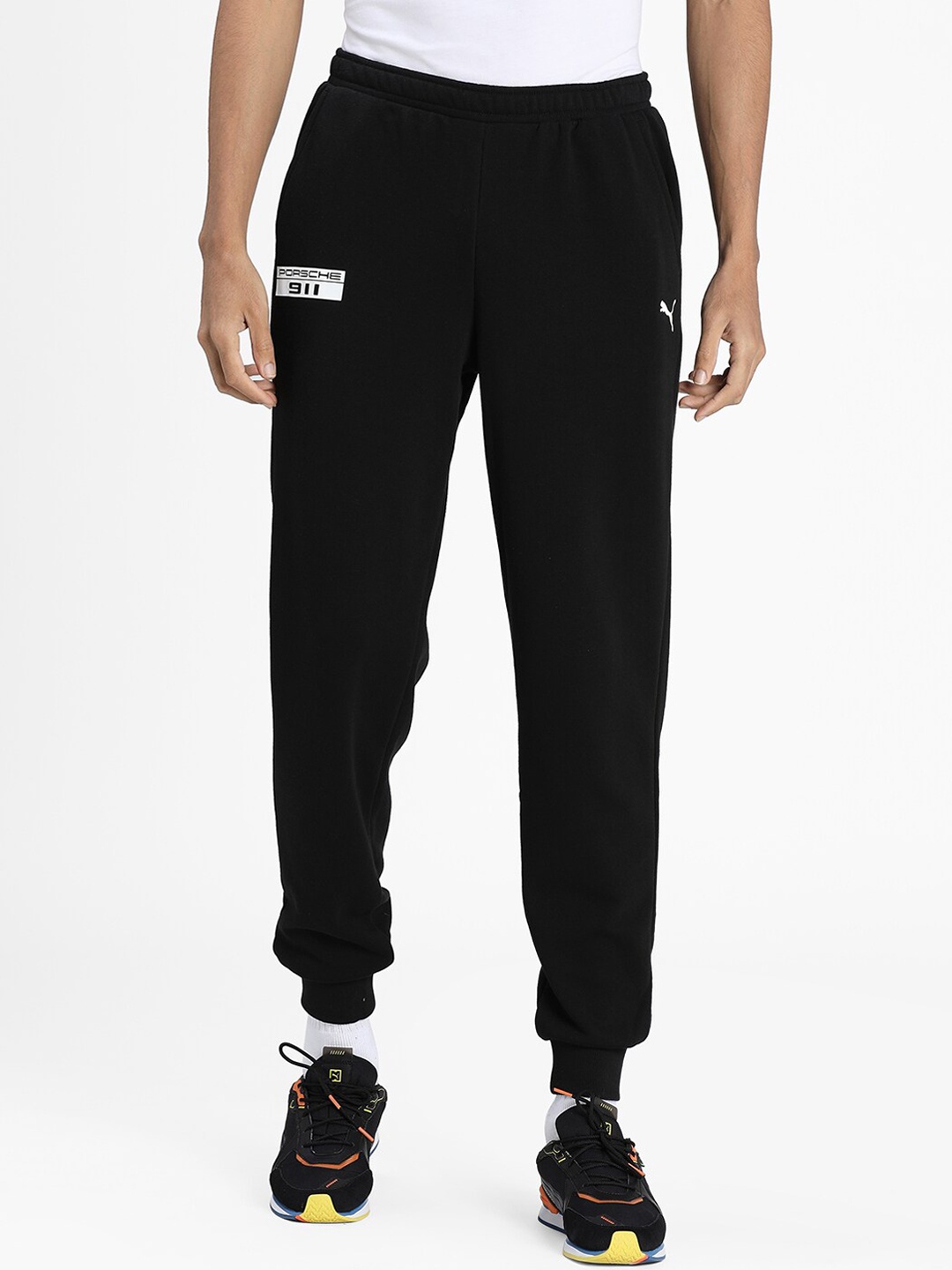

Puma Men Black Solid Slim-Fit Joggers