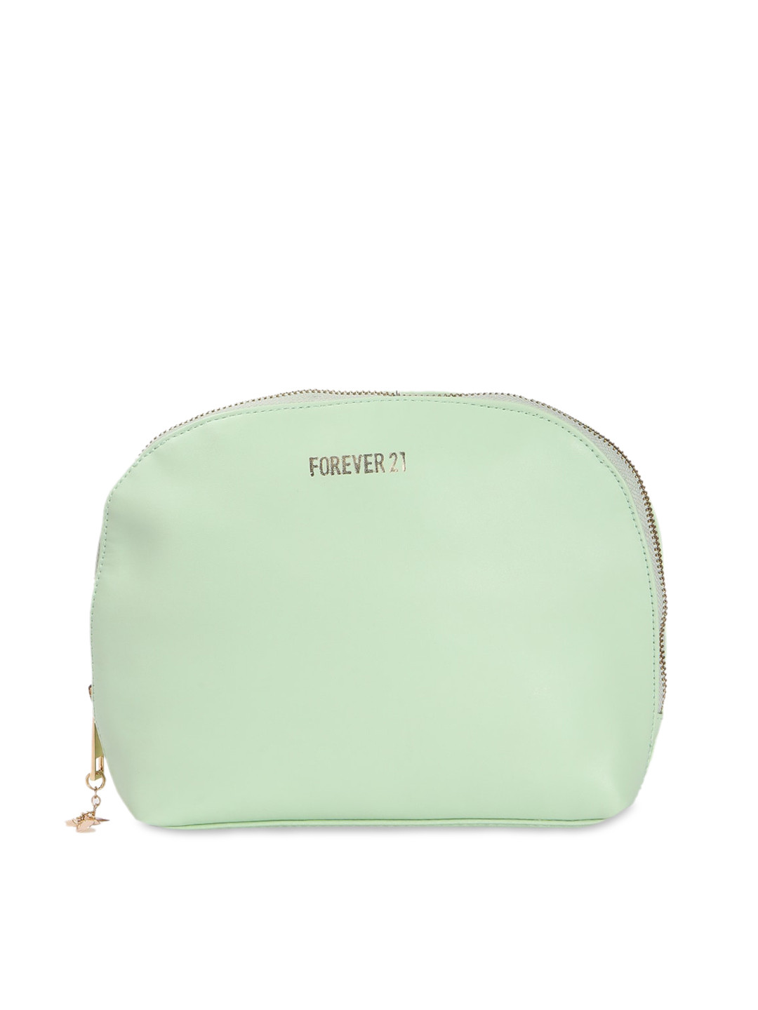 

FOREVER 21 Green Solid Graphic Pouch