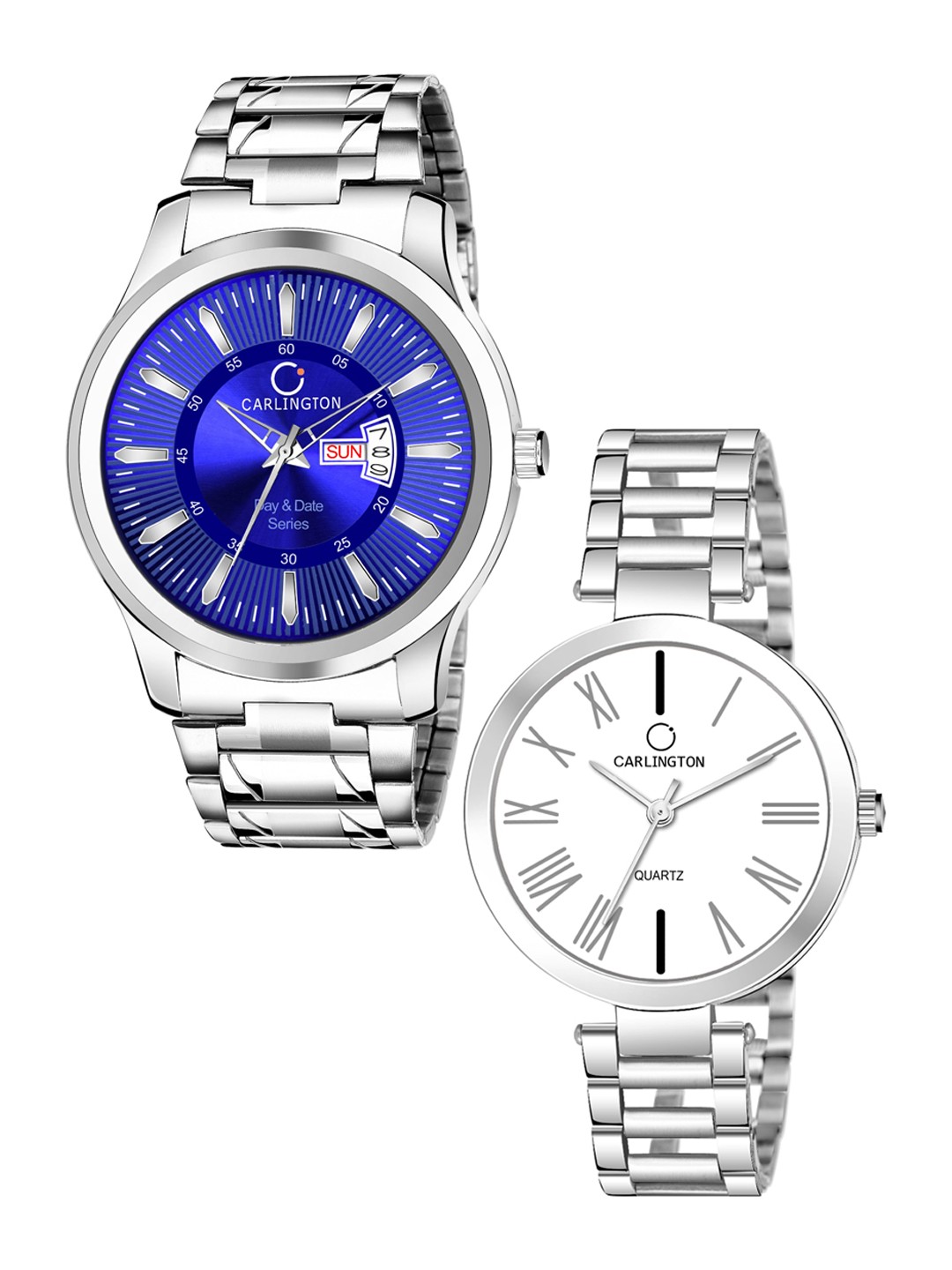 

CARLINGTON Unisex Blue Analogue Watch