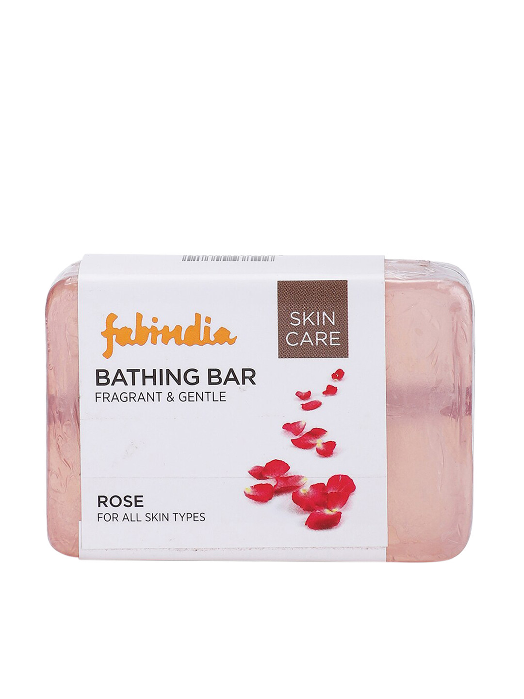 

Fabindia Unisex Rose Bathing Bar 100 g, White