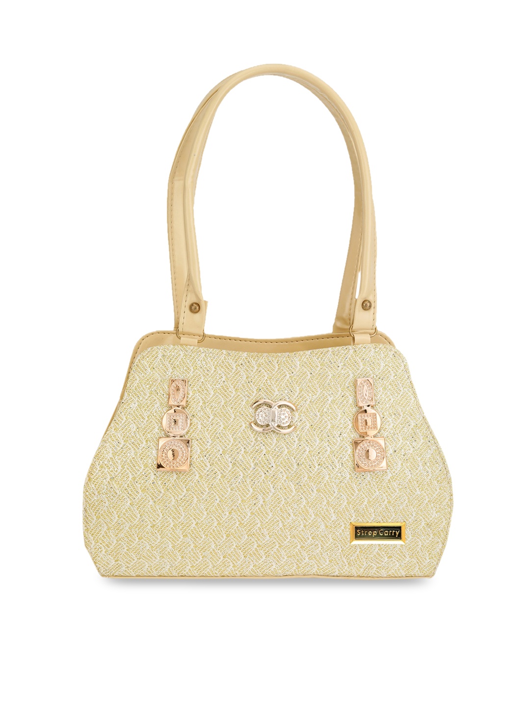 

Stropcarry Beige Printed Shoulder Bag