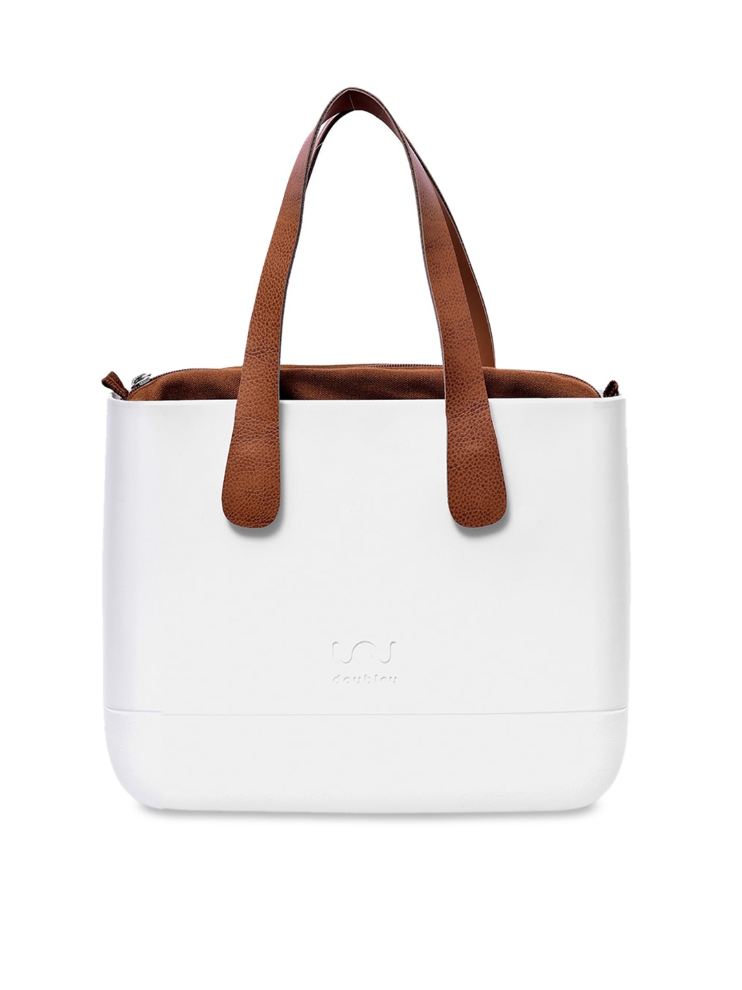 

Doubleu White Solid Shoulder Bag