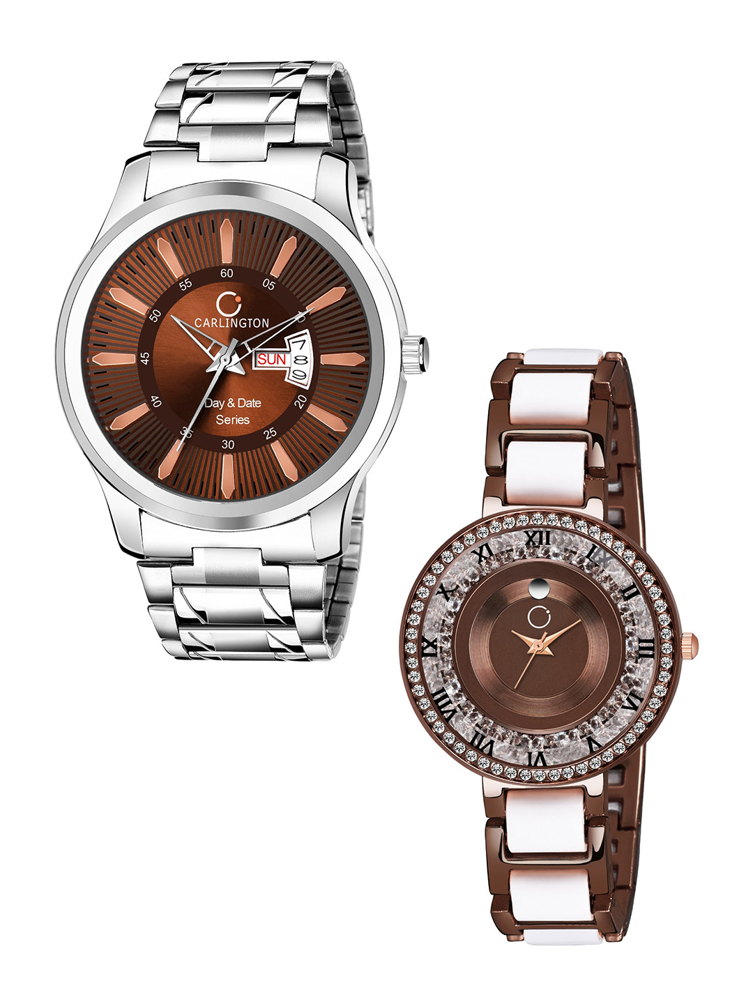 

CARLINGTON Unisex Brown Analogue Watch