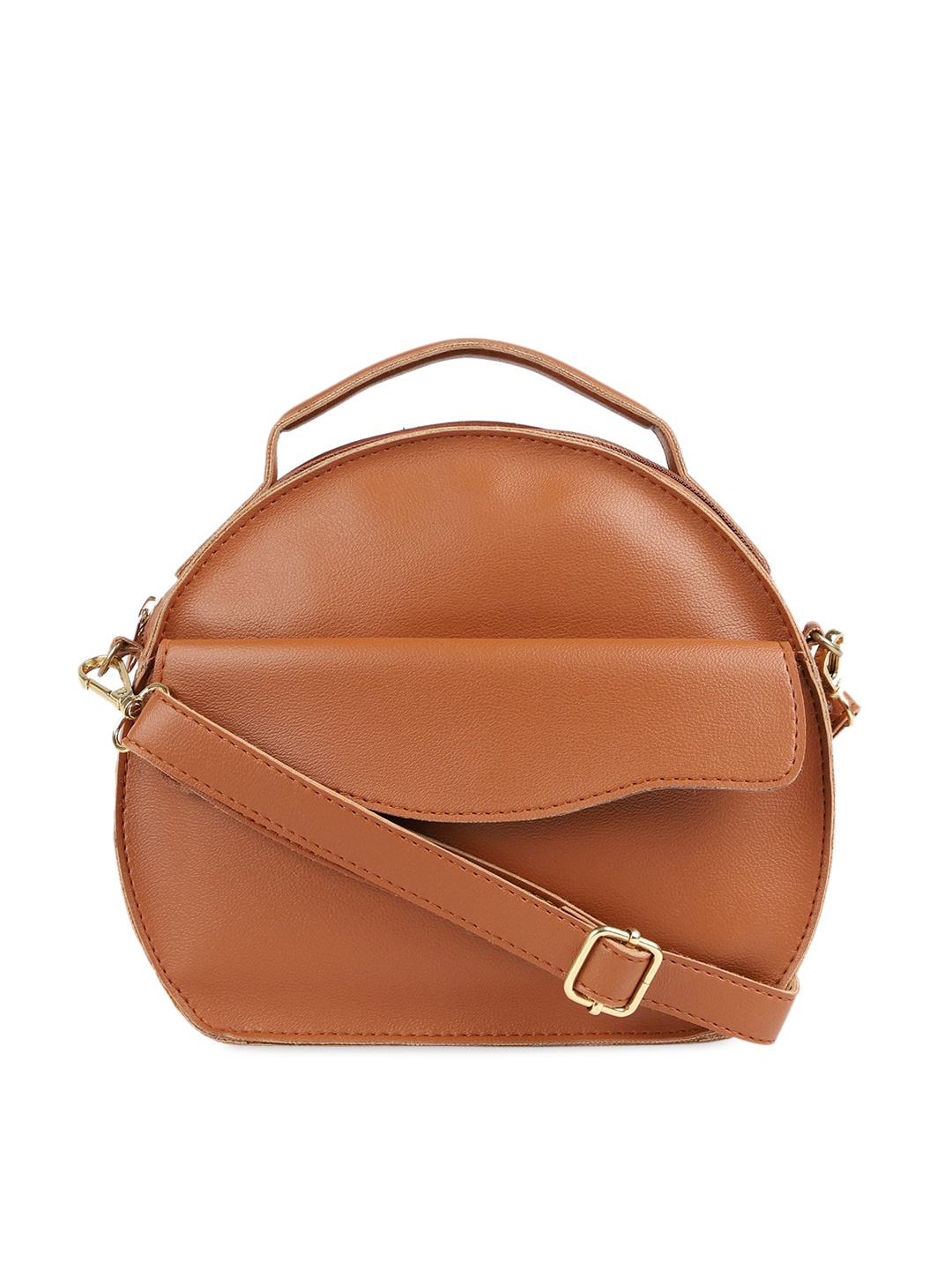 

Bagsy Malone Tan Brown Solid Handheld Bag