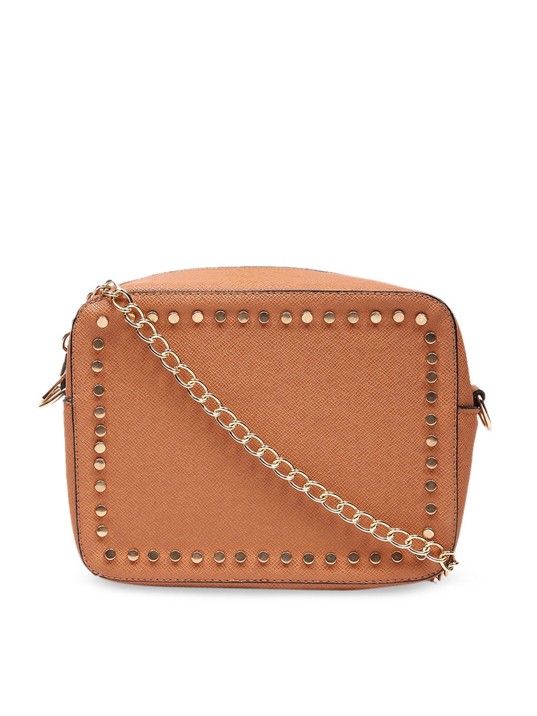 

FOREVER 21 Brown Solid Sling Bag